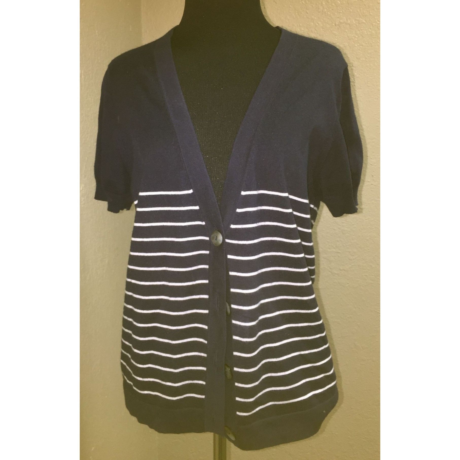 Other Womens Pure Collection Size 8/10 Navy Blue/White Striped But Size M / US 6-8 / IT 42-44 - 1 Thumbnail