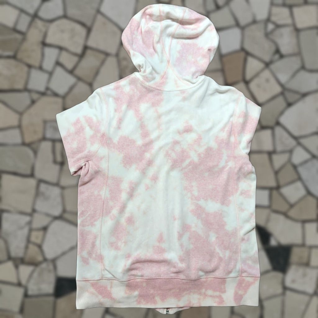 Nike VINTAGE Nike Hoodie Sweatshirt Womens Size L Pink Tie Dye Acid Wash Logo Sports Modern Fit Size L / US 10 / IT 46 - 1 Thumbnail