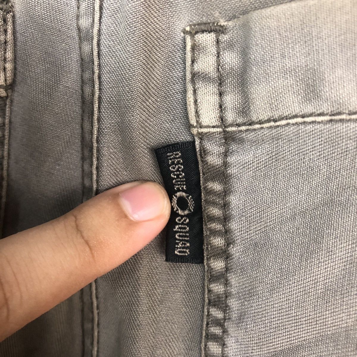Japanese Brand DL Rescue World Gray Cargo Multipocket Pants #C666 Size US 27 - 21 Thumbnail
