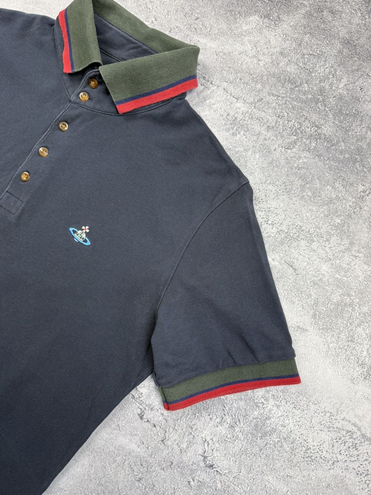 Vintage Vivienne Westwood Polo Shirt Luxury Orb Logo Y2K