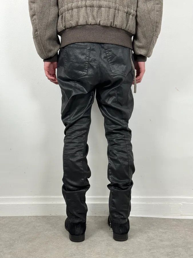 Diesel 2000s Diesel Slim Black Waxed Denim Jeans Size US 30 / EU 46 - 4 Thumbnail