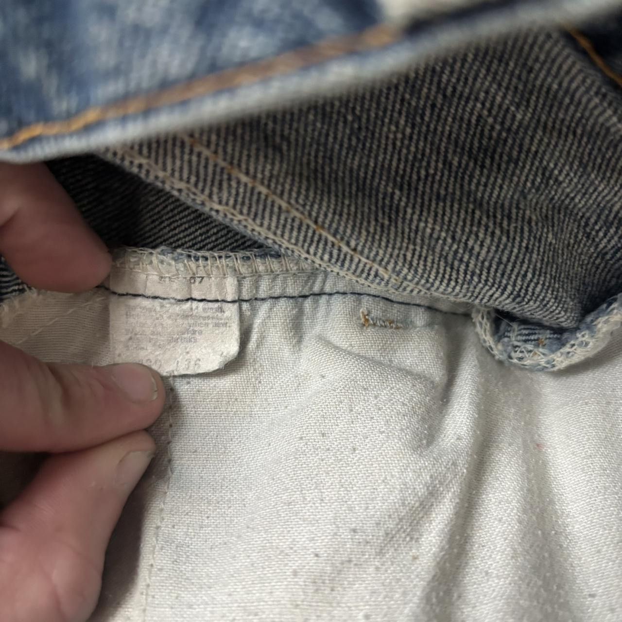 Levi's Vintage 1970s Repaired Bootcut Levis Size US 31 - 5 Thumbnail