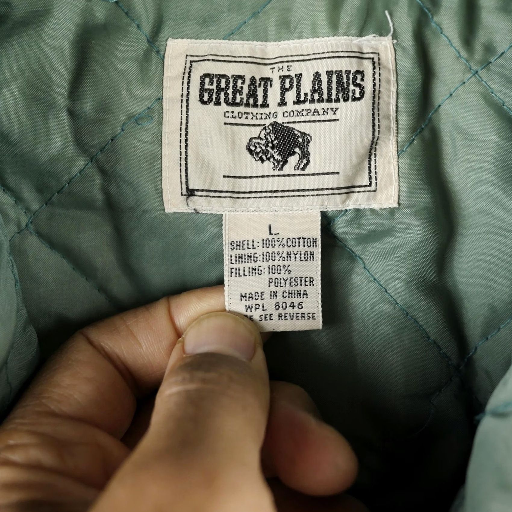 Greats Great Plains Clothing Company Jacket Mens Large Green Corduroy Quilted Lined Size US L / EU 52-54 / 3 - 3 Thumbnail