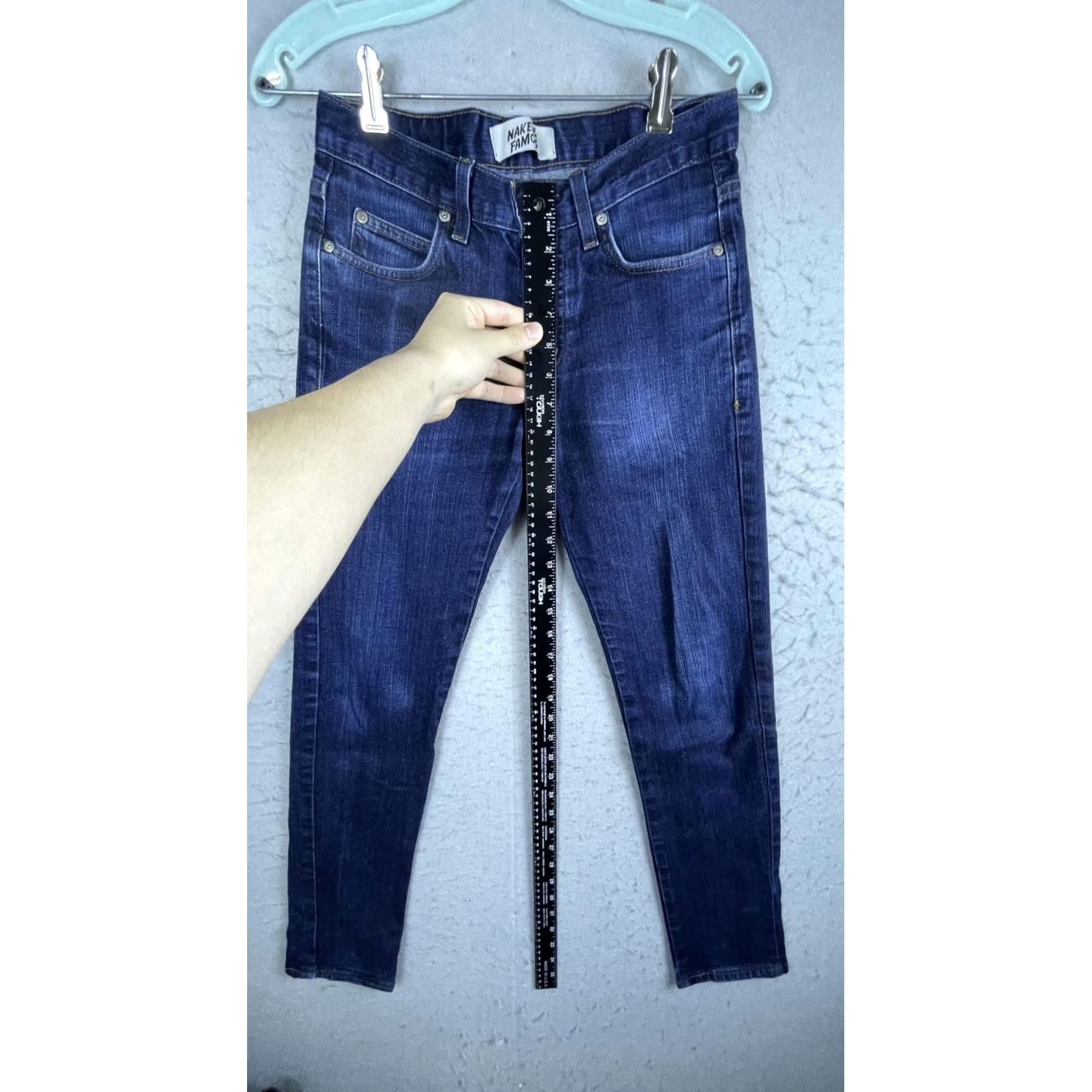 Vintage Naked & Famous Jeans Mens 30x30 Blue Dark Wash Slim Skinny Denim Pants Casual Pants Jeans Shorts Not Applicable Size US 30 / EU 46 - 3 Thumbnail