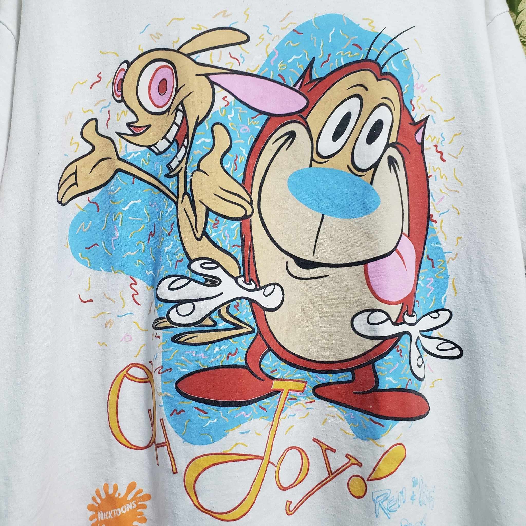 Vintage VINTAGE REN AND STIMPY DATED 1991 Size US XL / EU 56 / 4 - 3 Thumbnail