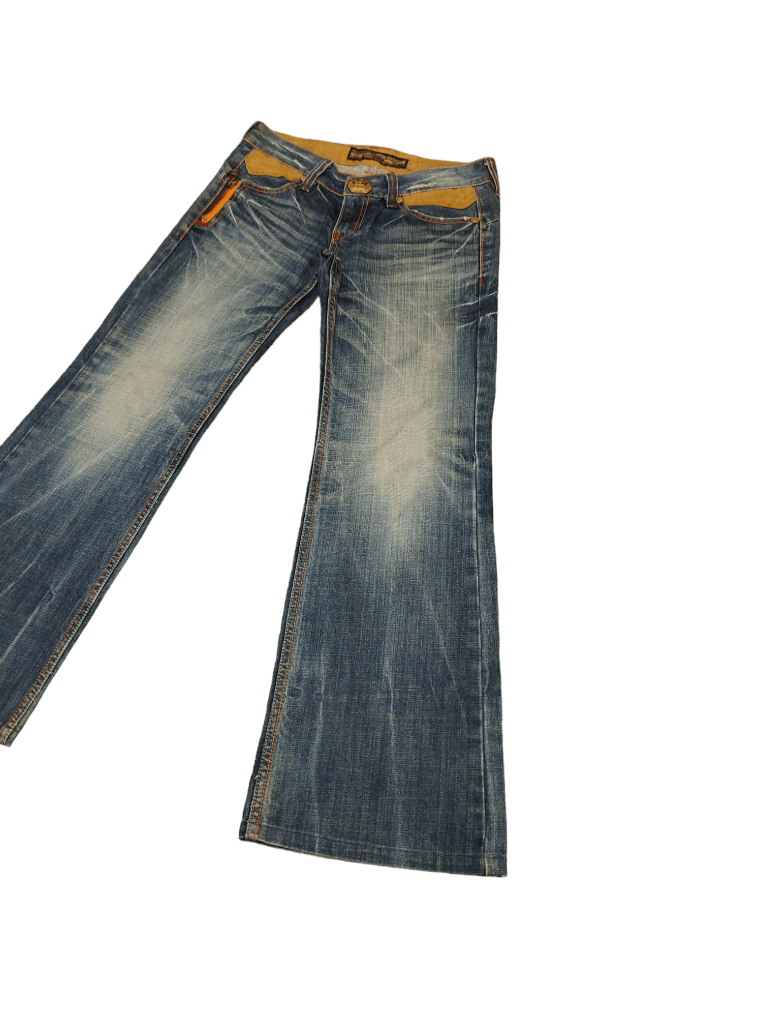 Le Grande Bleu (L.G.B.) Flare Jeans Studio RP Spell Out Clawmark Boot Cut Y2k Goa Size US 28 / EU 44 - 11 Thumbnail