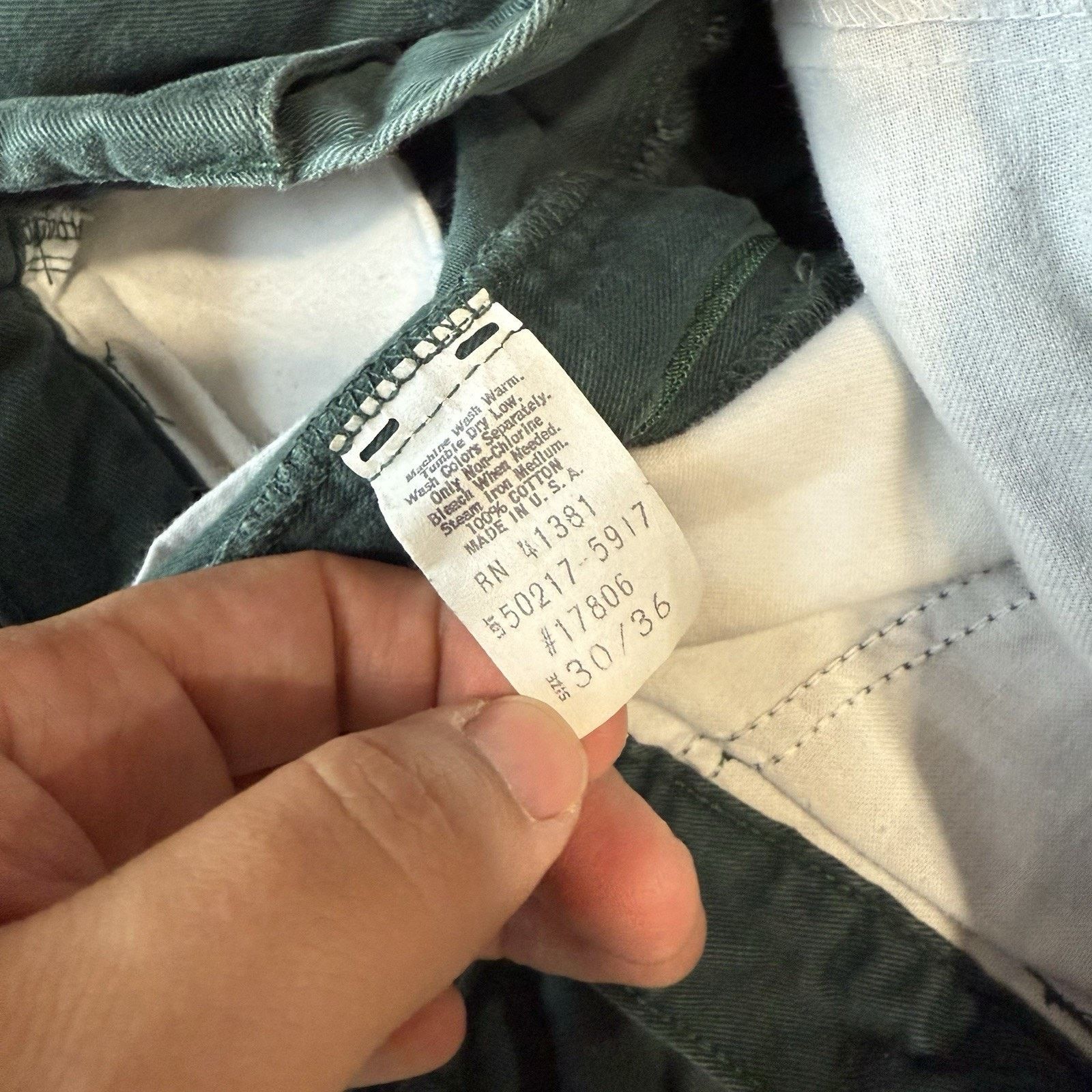 Polo Ralph Lauren Vintage Polo Ralph Lauren Pleated Pants 28 Green Minimalist Size US 28 / EU 44 - 6 Thumbnail