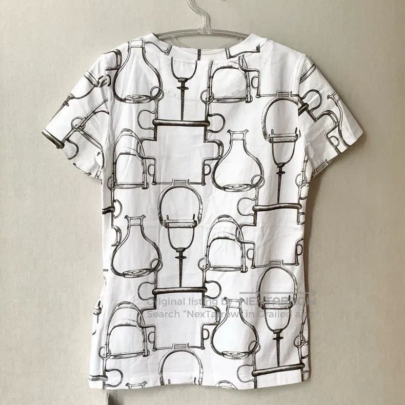 Hermes Hermes White T-shirt Size XS / US 0-2 / IT 36-38 - 4 Thumbnail
