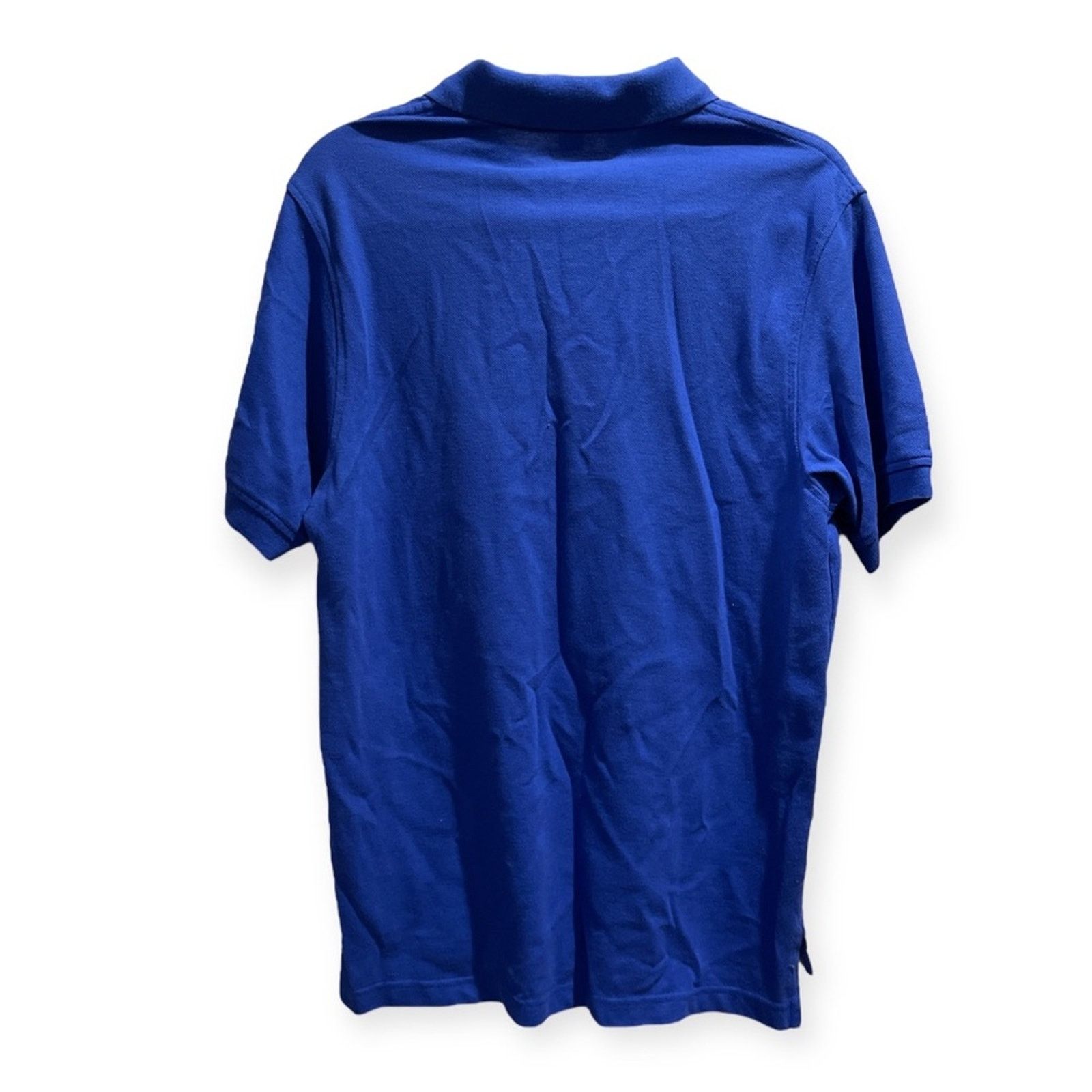 Lands' End LANDS' END Men's Cobalt Blue Short Sleeve Poly Pique Polo XL Size US XL / EU 56 / 4 - 3 Thumbnail