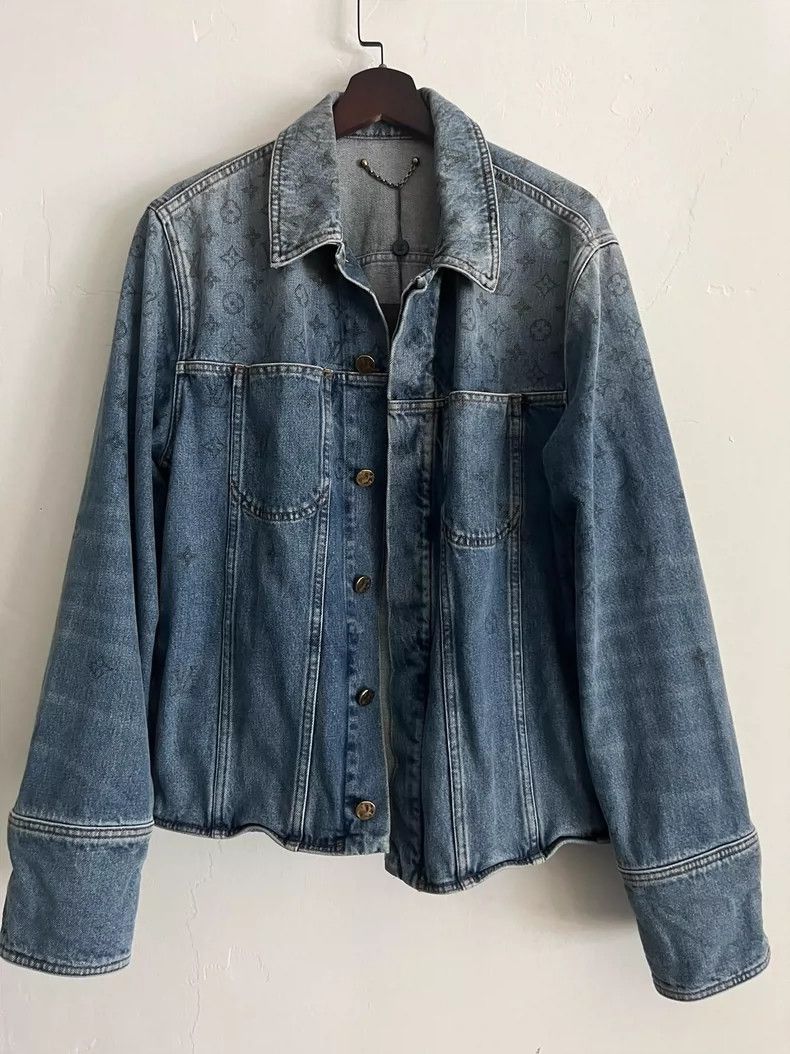 Louis Vuitton Louis Vuitton Logo Denim Jacket-2505 Size US L / EU 52-54 / 3 - 1 Thumbnail