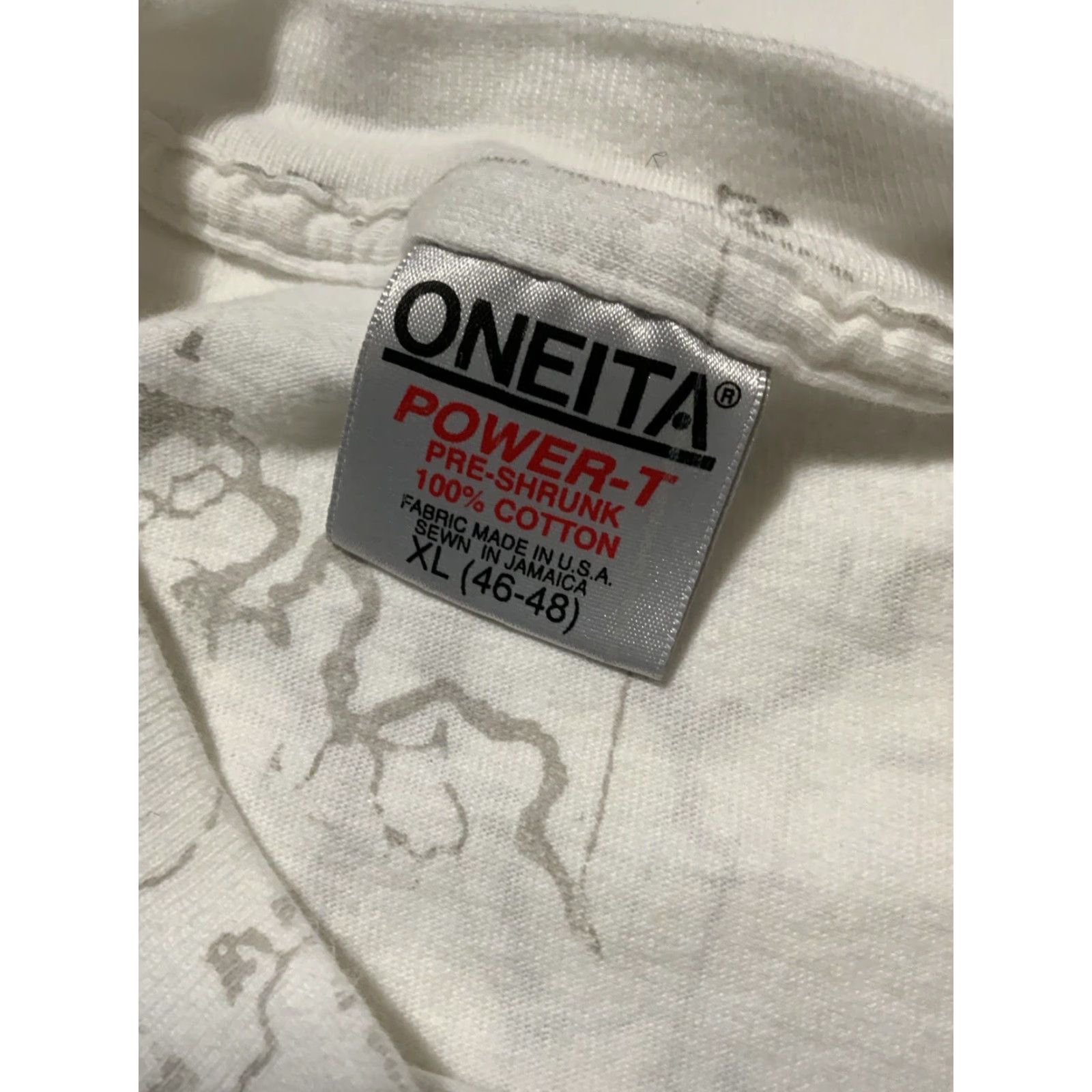 Vintage VINTAGE ONEITA Northern Exposure Alaska AOP Map CBS TV Series T-Shirt XL White Short Sleeve Mens/N/A Size US XL / EU 56 / 4 - 5 Thumbnail