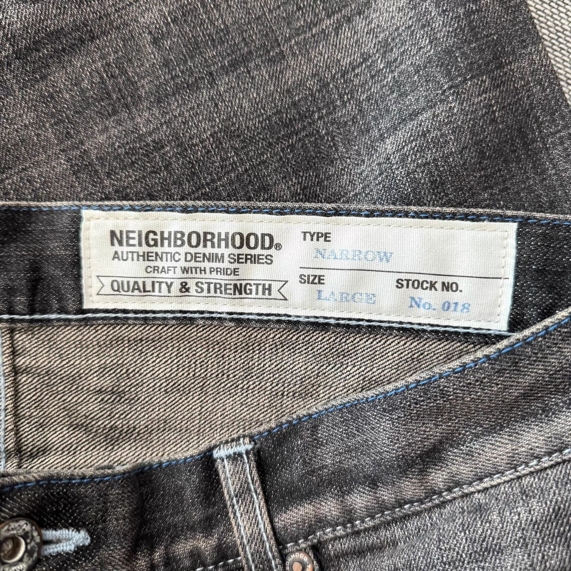 Neighborhood Neighborhood 18ss Narrow Washed Black Denim Jeans Size US 34 / EU 50 - 8 Thumbnail