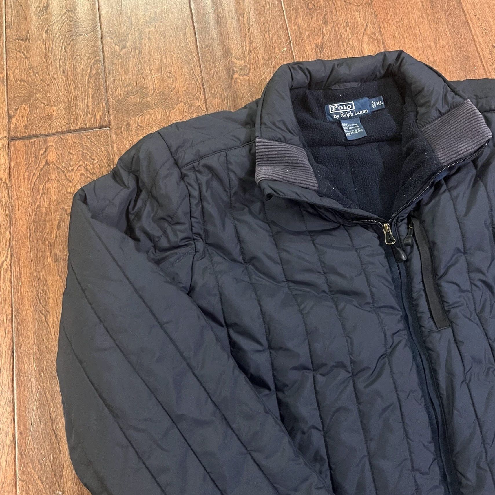 Polo Ralph Lauren VINTAGE Polo Ralph Lauren Coat Women's XL Navy Blue Puffer Hooded Full Zip Jacket Size XL / US 12-14 / IT 48-50 - 6 Thumbnail