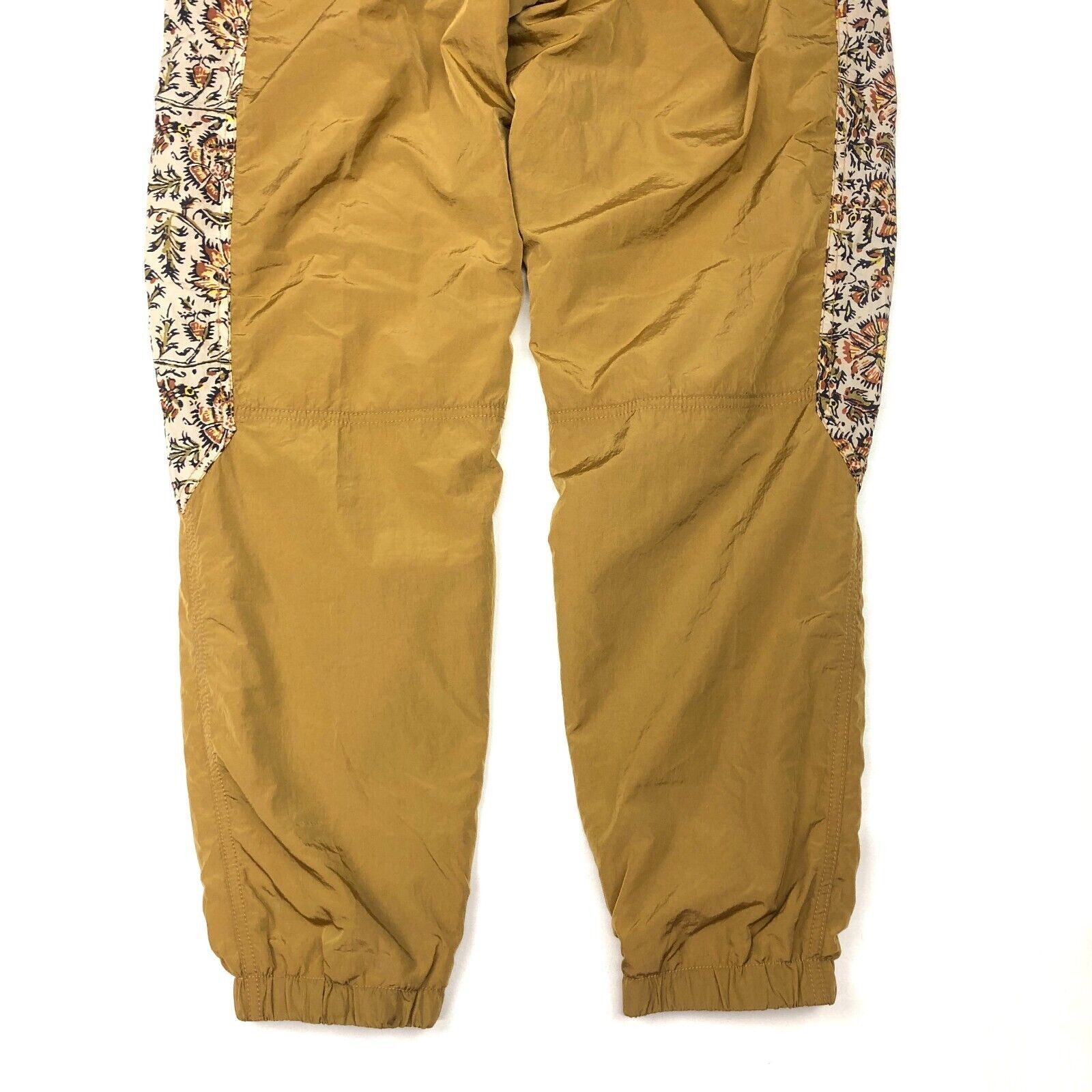 Urban Outfitters Urban Outfitters Tan Mustard Floral Swishy Pants Joggers Size 30" / US 8 / IT 44 - 8 Thumbnail