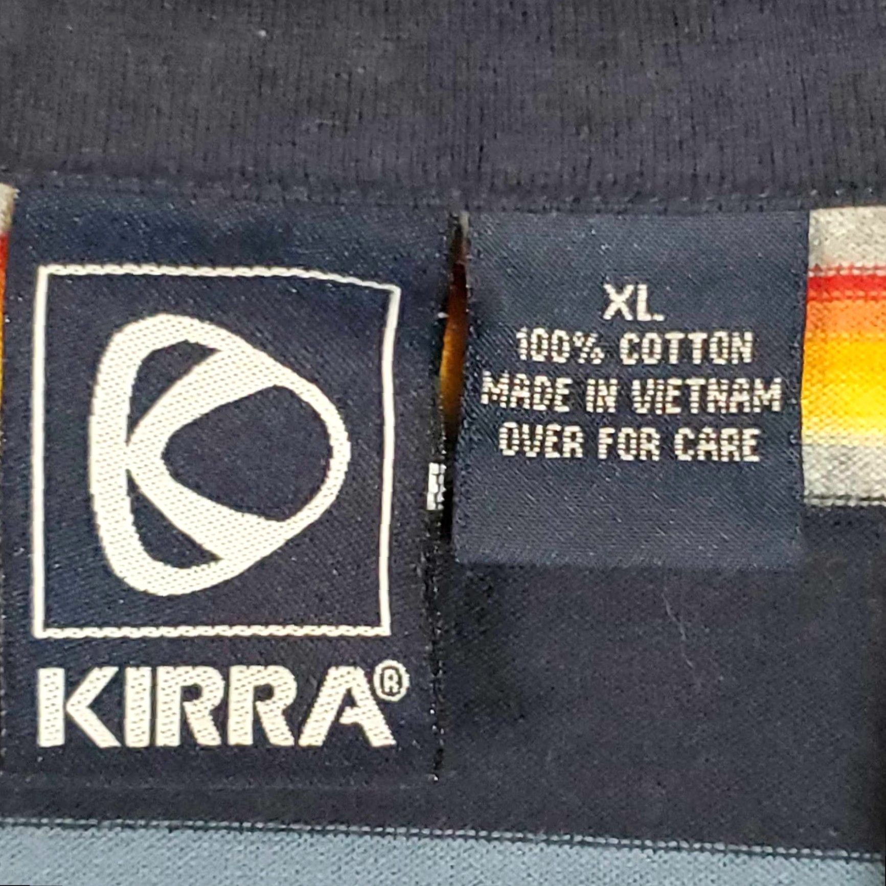 Vintage Y2K Kirra Polo Shirt Mens XL Striped Short Sleeve Casual Cotton Skate Surf Polo Size US XL / EU 56 / 4 - 2 Thumbnail