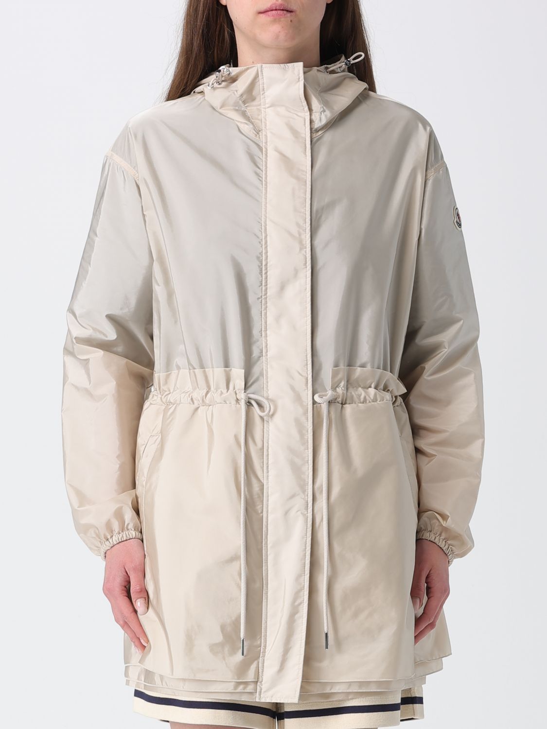 Moncler Moncler Jacket Woman Beige Size L / US 10 / IT 46 - 1 Preview