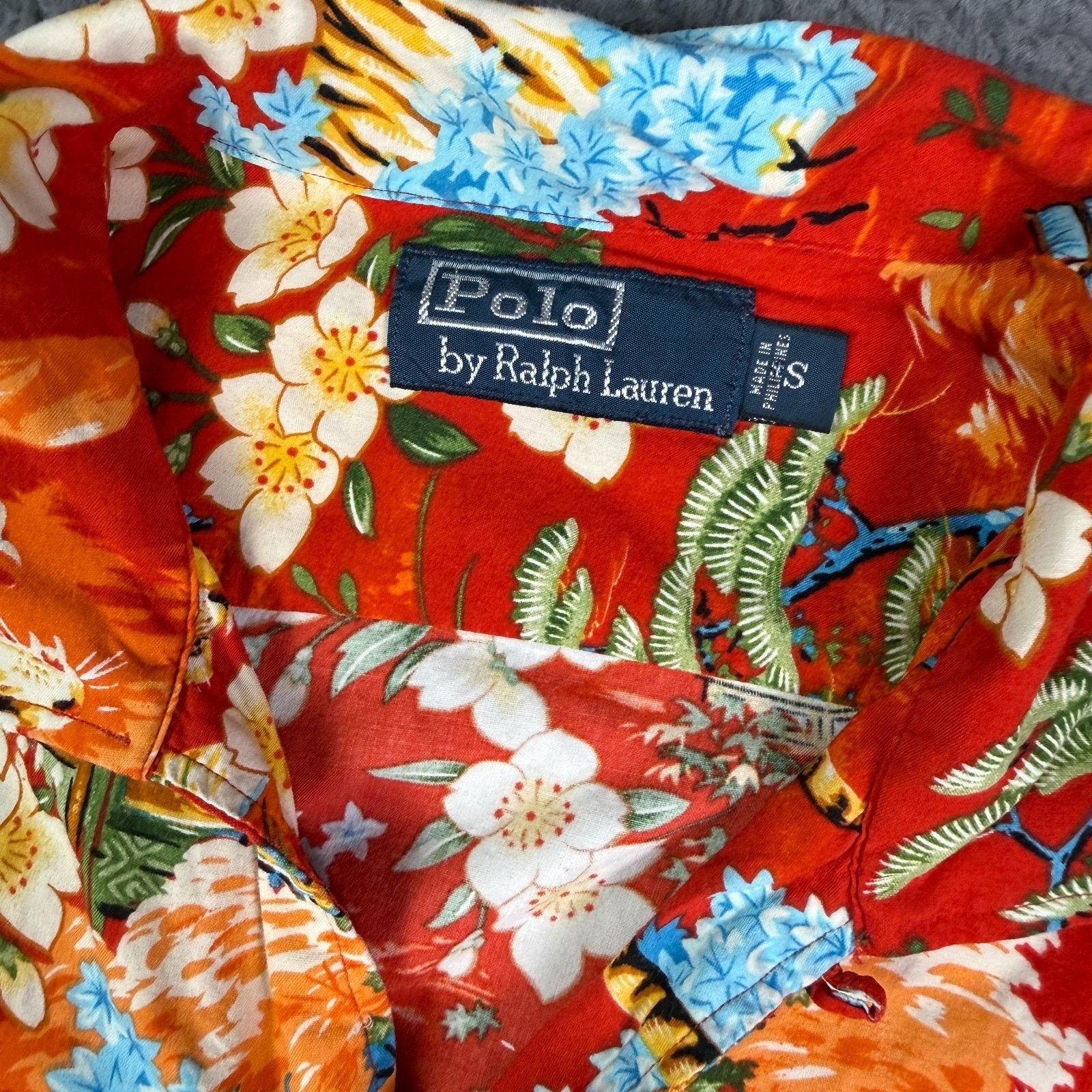 Polo Ralph Lauren Vintage Polo Ralph Lauren Hawaiian Shirt Tiger Japan Loop Size US S / EU 44-46 / 1 - 3 Thumbnail