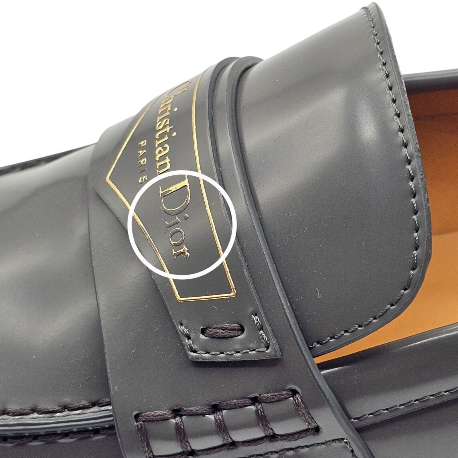 Dior Dior Boy Loafers Shoes - Brushed Leather - Gray - 36 $1120 Size US 6 / IT 36 - 4 Thumbnail