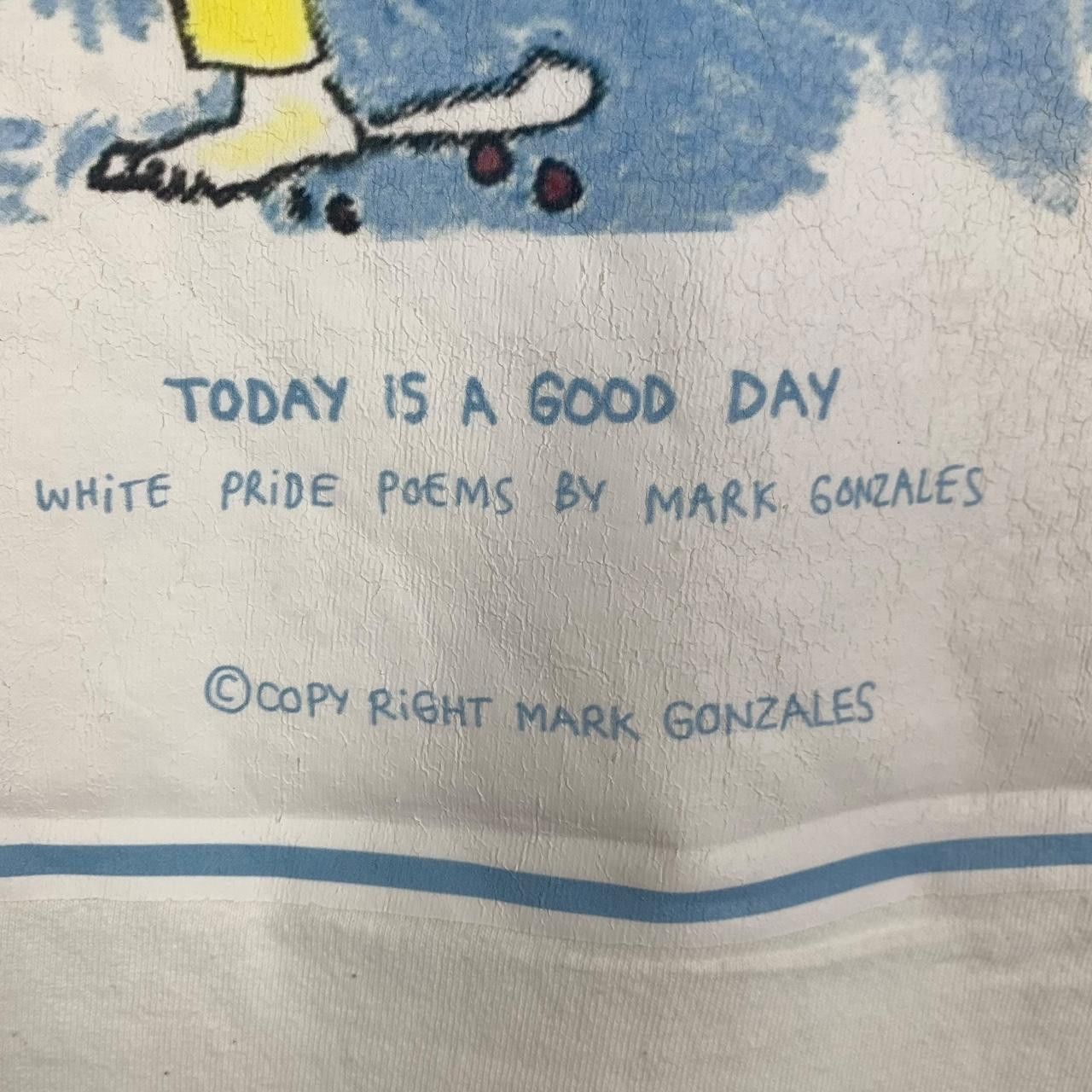 Other MARK GONZALES SKATEBOARD White Pride Poem Tee Shirt Size US L / EU 52-54 / 3 - 7 Thumbnail