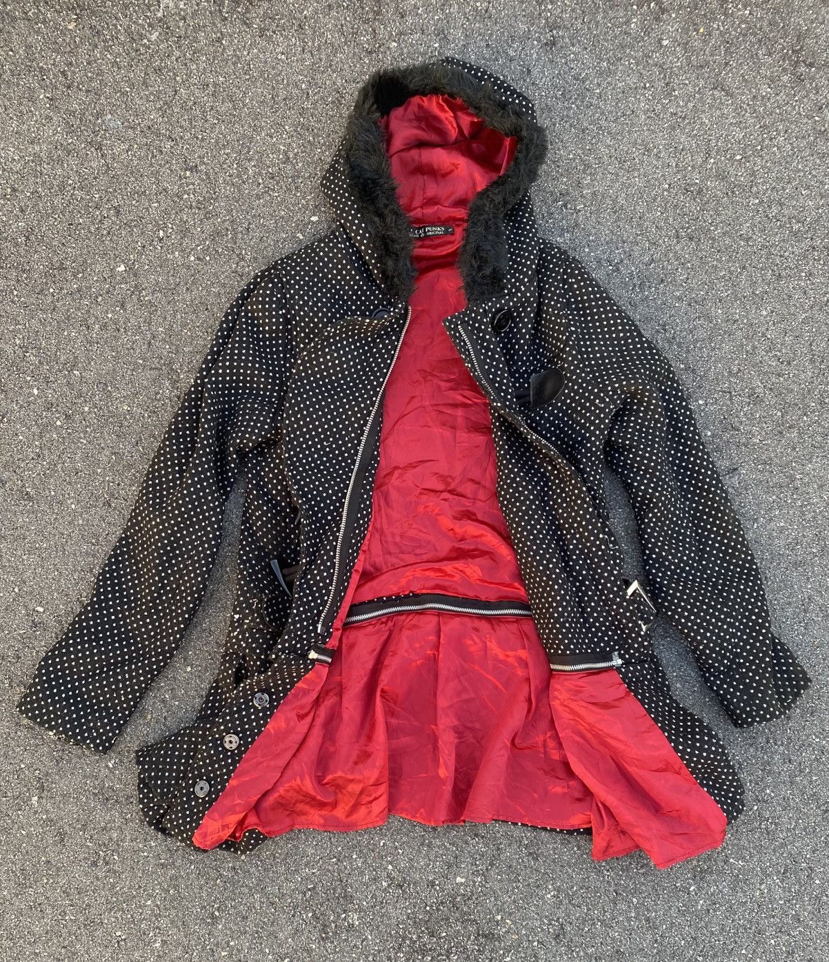 If Six Was Nine polka dot hell cat punk jacket Size S / US 4 / IT 40 - 2 Thumbnail