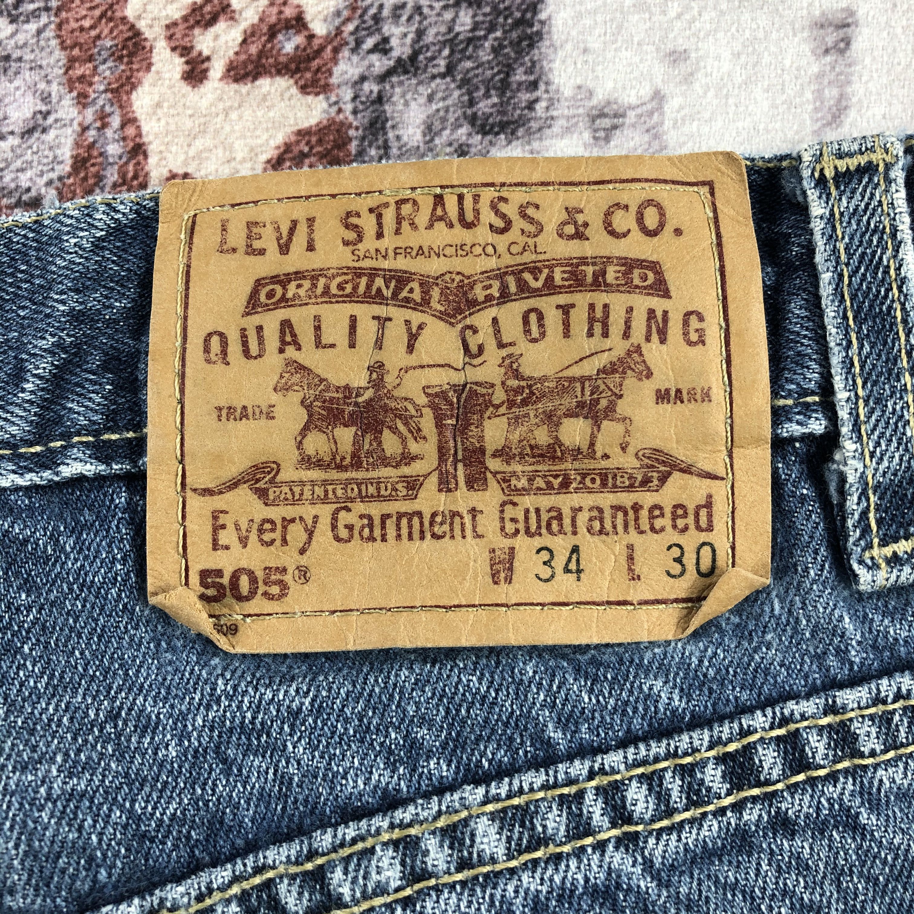 Levi's × Vintage Vintage 90s Blue Wash Levis 505 Jeans-JM2332 Size US 33 - 6 Thumbnail