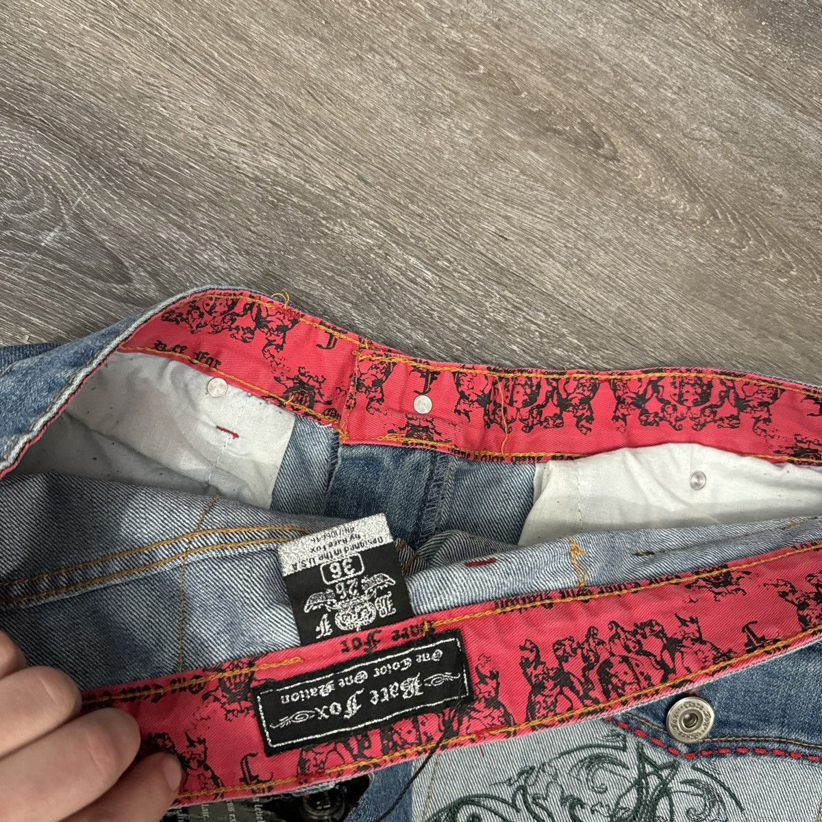 JNCO × Southpole × Vintage Vintage bare Fox baggy Southpole JNCO style embroidered Jean Size US 36 / EU 52 - 5 Thumbnail