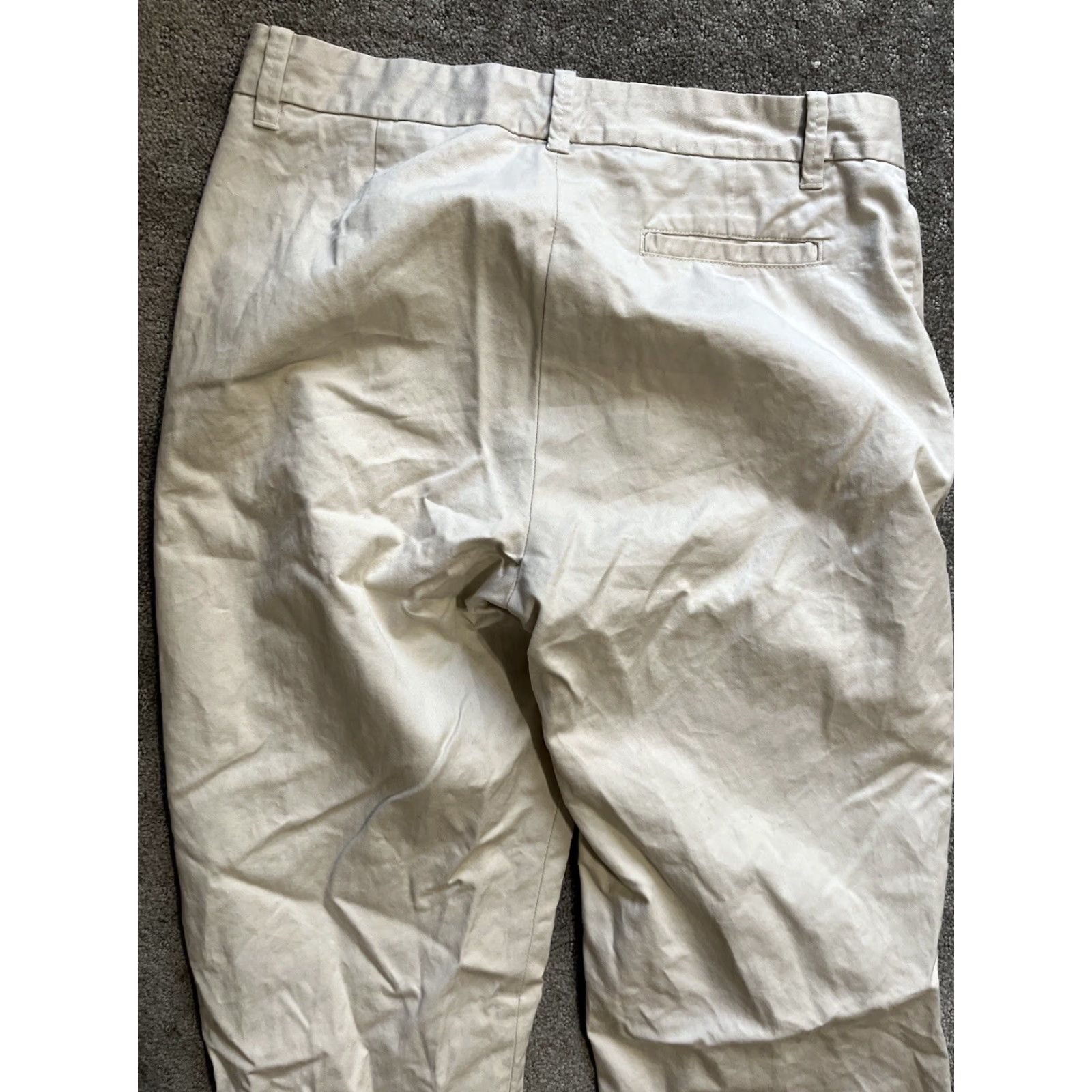 Gap GAP Capri Jeans Women's 6 Beige Solid Cropped Size ONE SIZE - 4 Thumbnail