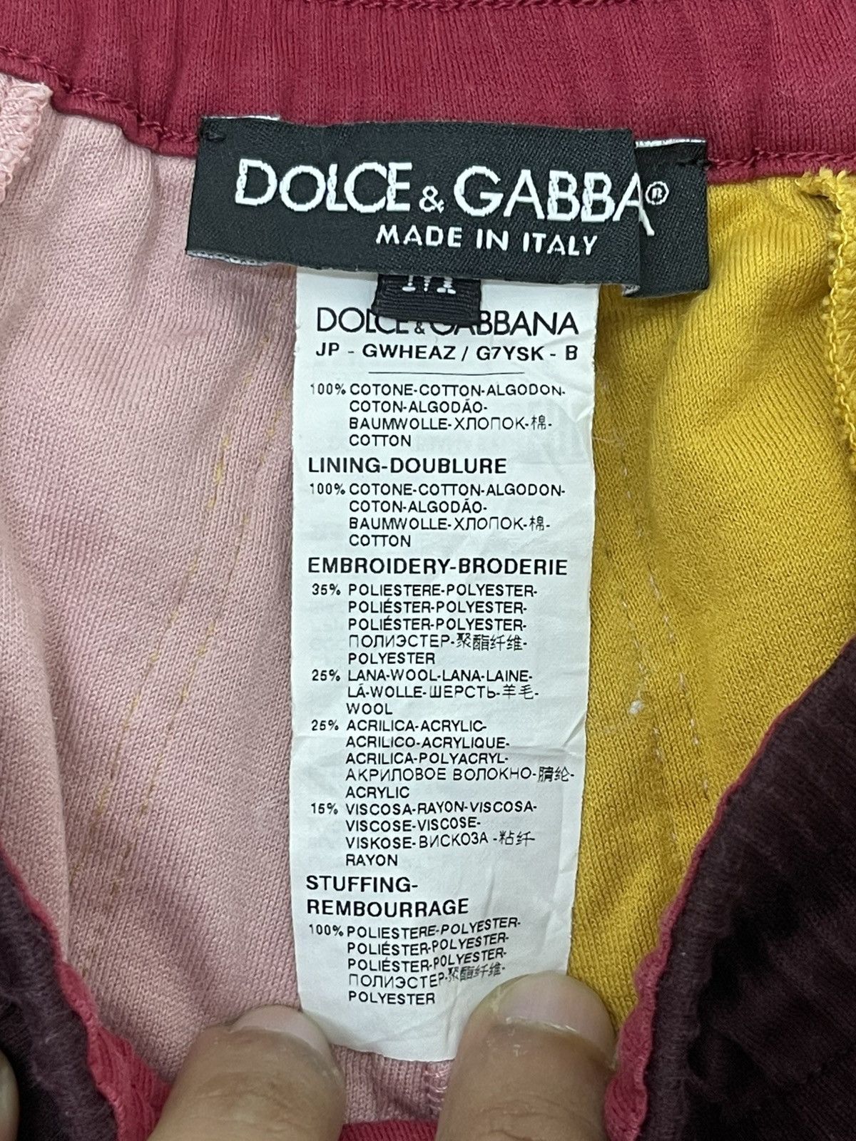 Dolce & Gabbana D&G Dolce & Gabbana Multicolour Quilted Sweatpant 2🟦7 Size US 33 - 13 Thumbnail
