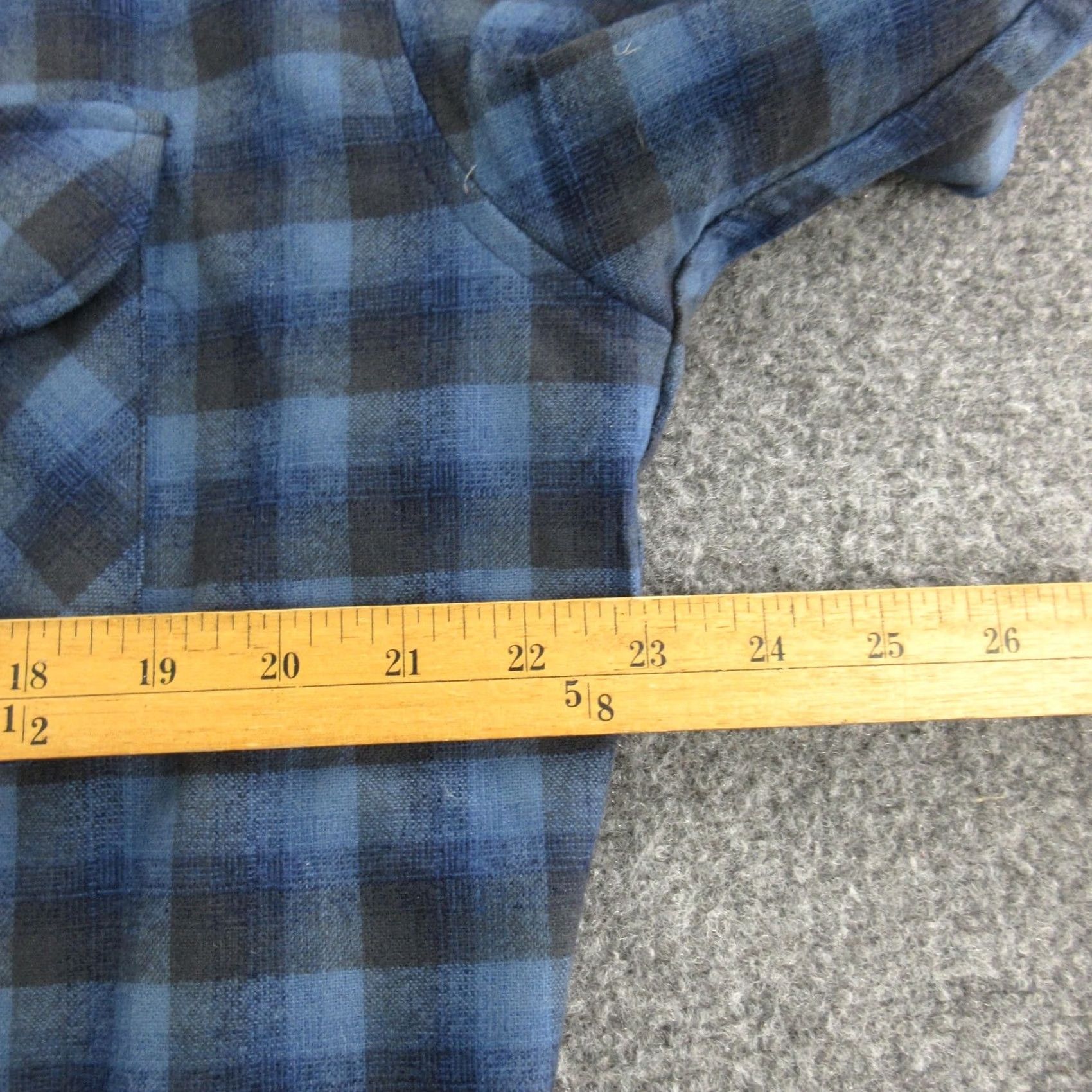 Pendleton Pendleton Shirt Mens Large Blue Plaid Wool Flannel Long Sleeve Button Front Size US L / EU 52-54 / 3 - 4 Thumbnail