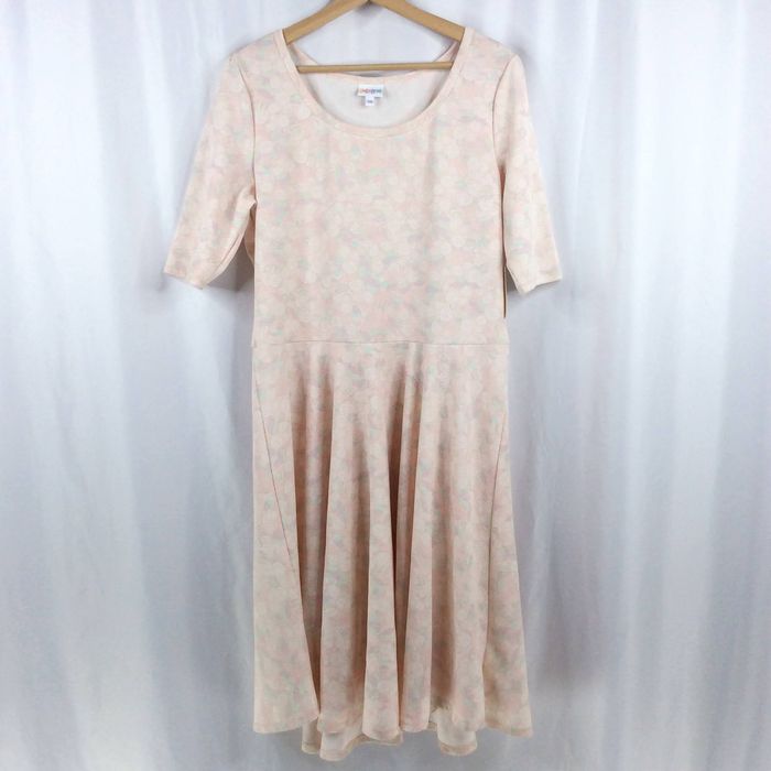 Other NWT LulaRoe Nicole Dress Womens 3XL Pink Pastel Floral