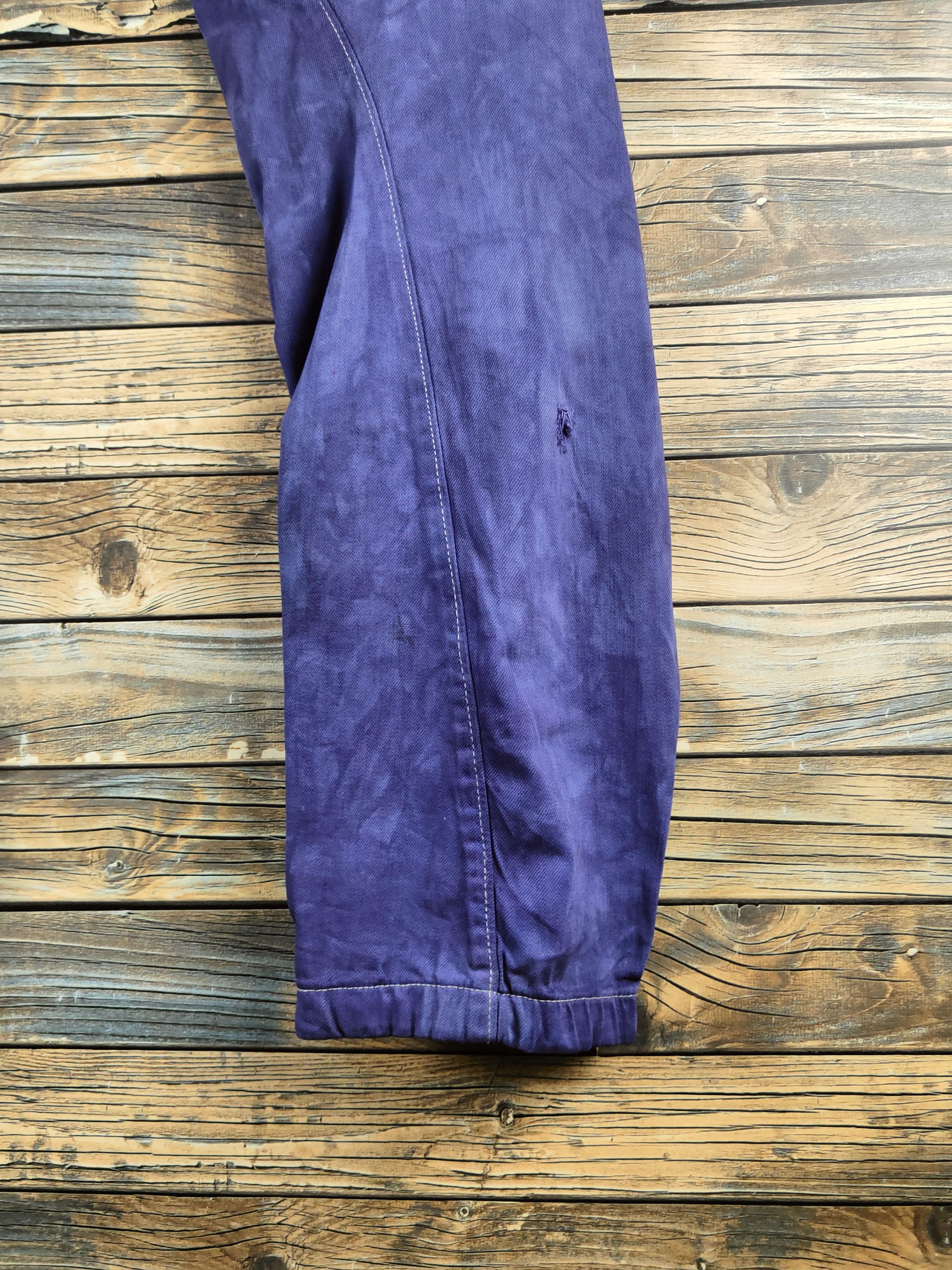 Japanese Brand DL Evenriver Purple Multipocket Cargo Pants #46-624 Size US 34 / EU 50 - 12 Thumbnail