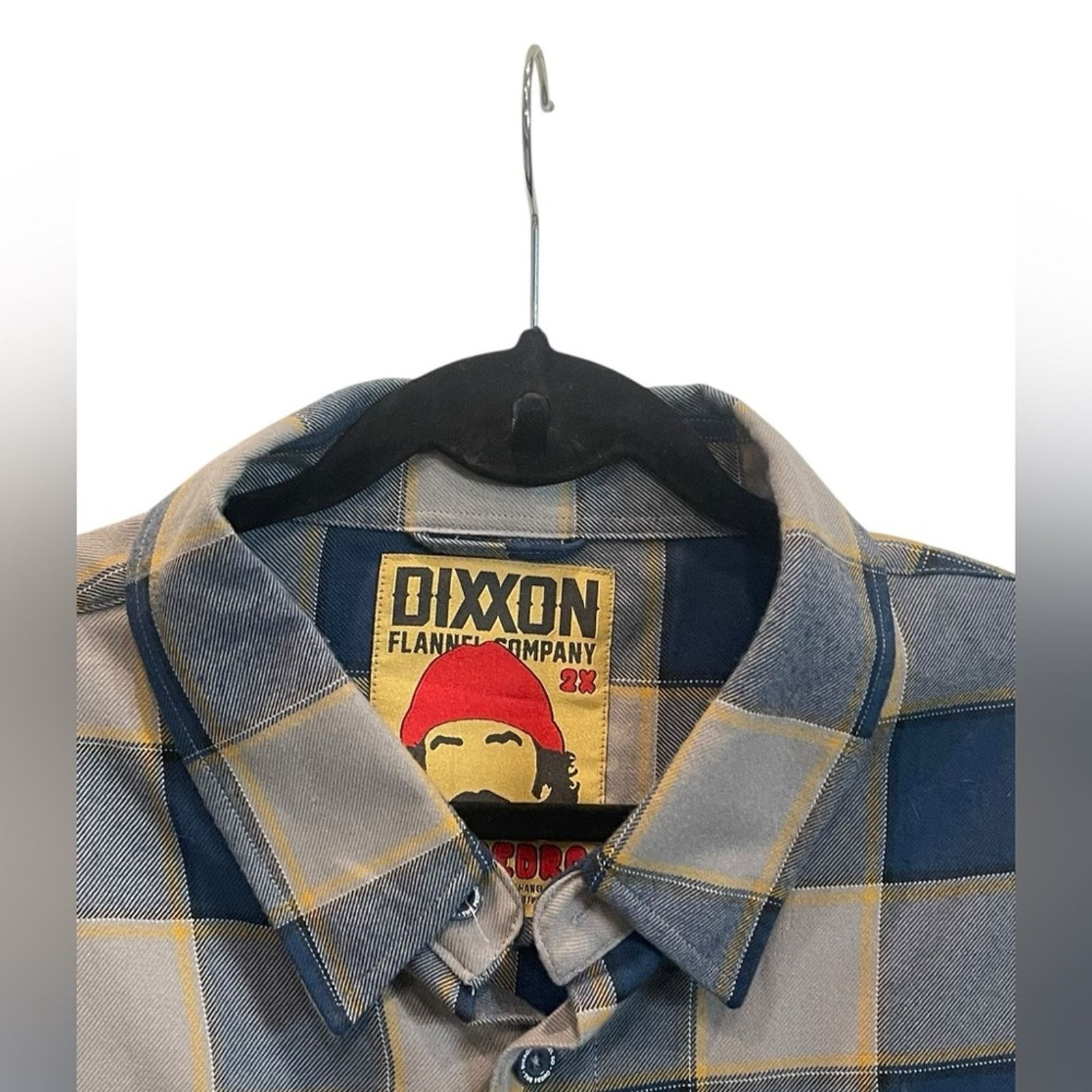 Dixxon DIXXON Blue and Cream Casual Button Down Shirt Size US XXL / EU 58 / 5 - 2 Thumbnail