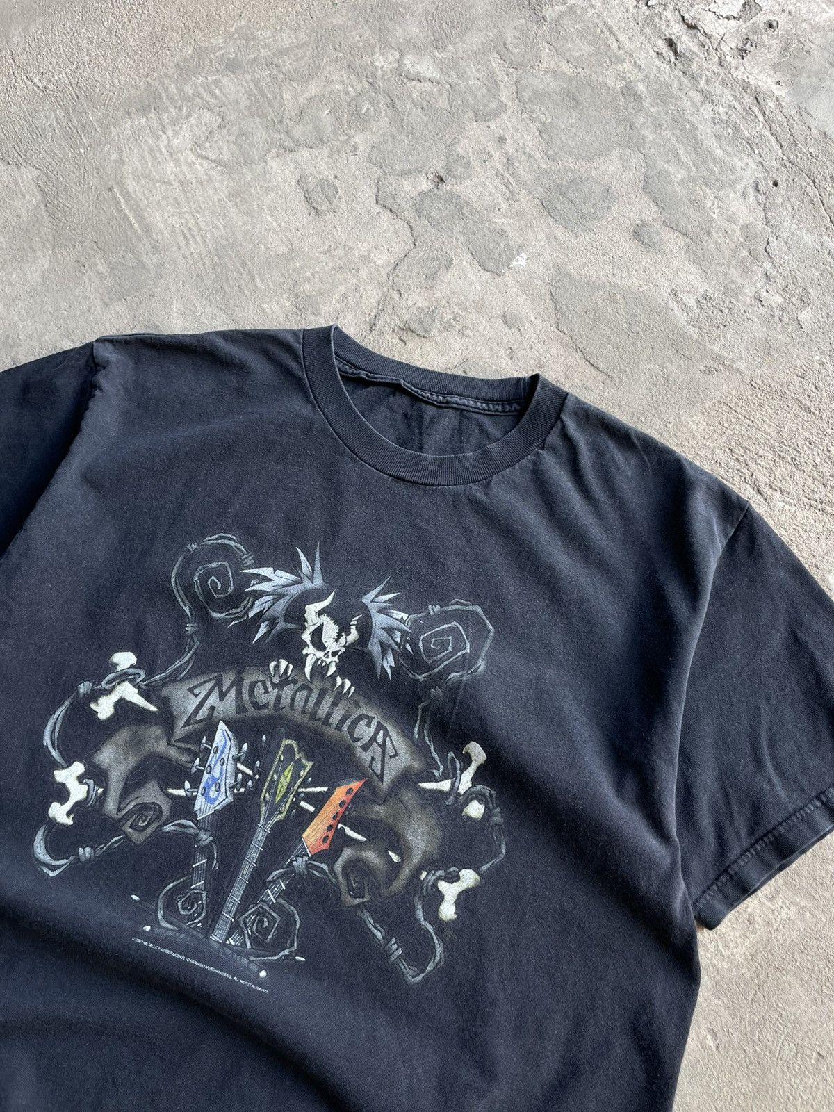 Band Tees × Metallica × Vintage Vintage 00s Metallica Washed Faded T-shirt Y2K Size US M / EU 48-50 / 2 - 4 Thumbnail