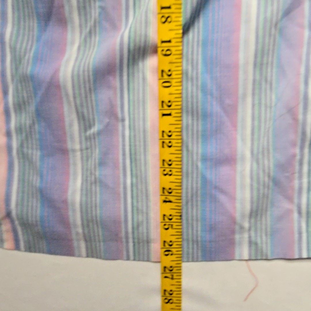 Vintage Vintage Striped Button Up Womens Pastel Blue M Shirt Size M / US 6-8 / IT 42-44 - 8 Thumbnail