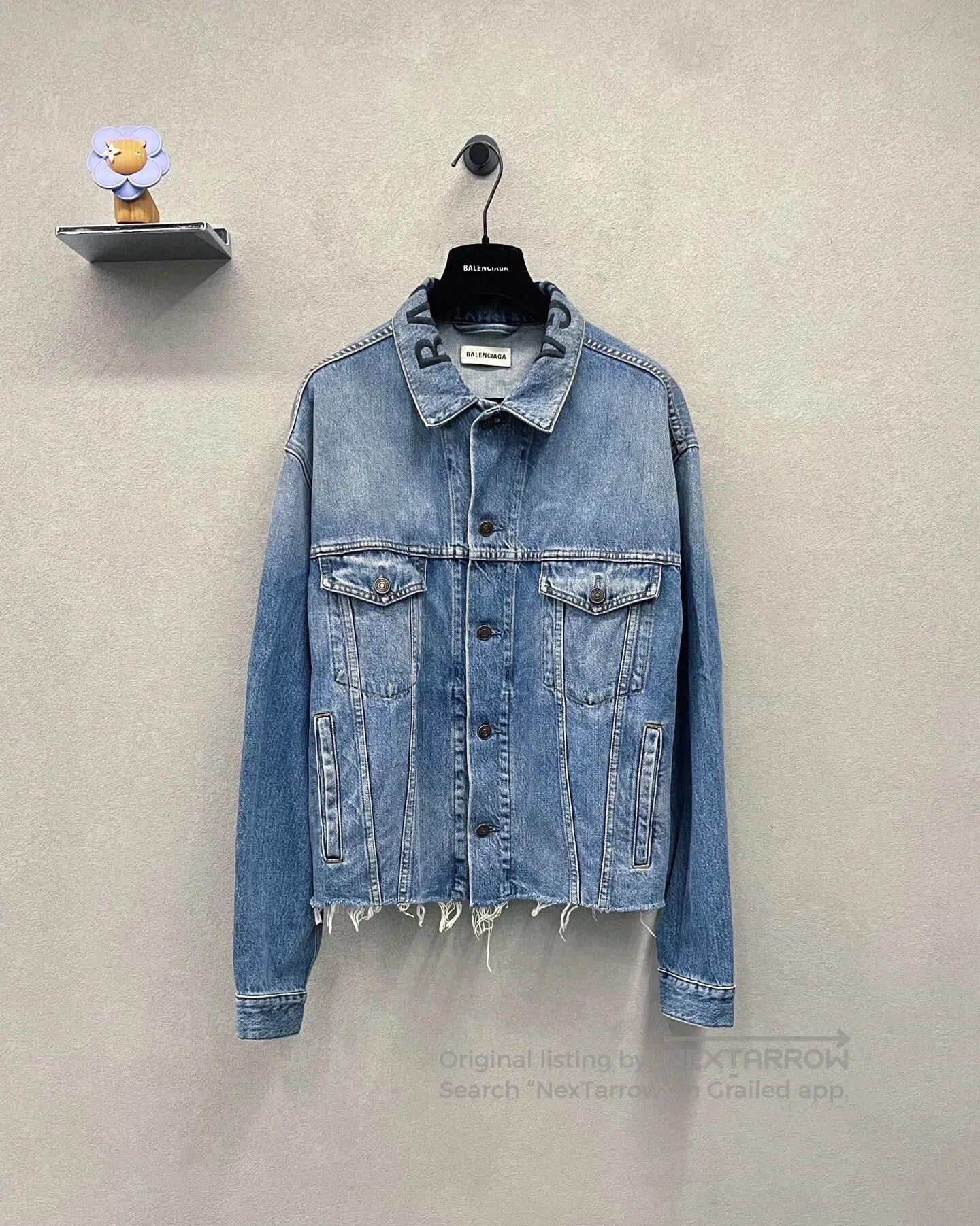 Balenciaga balenciaga blue denim distressed jacket size 34. Size US S / EU 44-46 / 1 - 1 Thumbnail