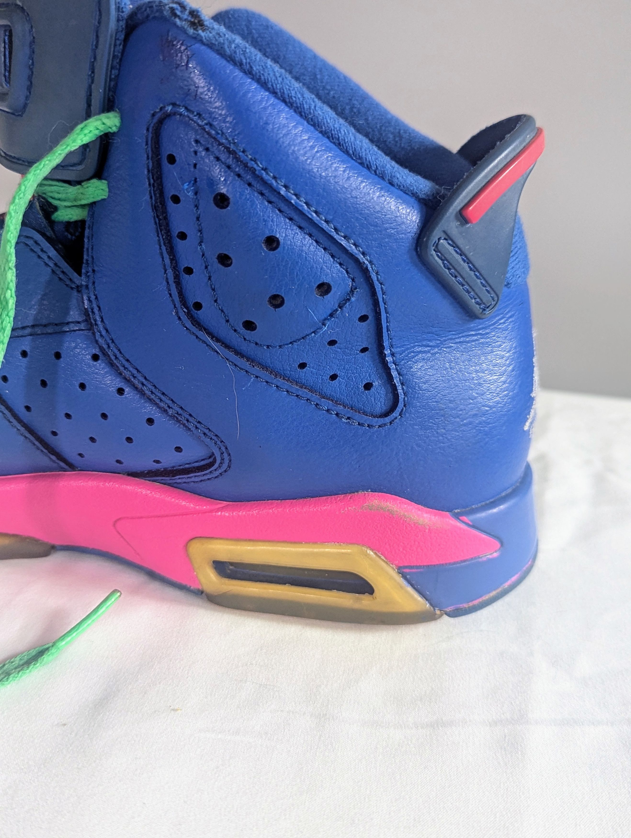 Jordan Brand Air Jordan 6 Retro “Game Royal” GS Women 7.5 – 2013-14 Size US 7.5 / IT 37.5 - 10 Thumbnail