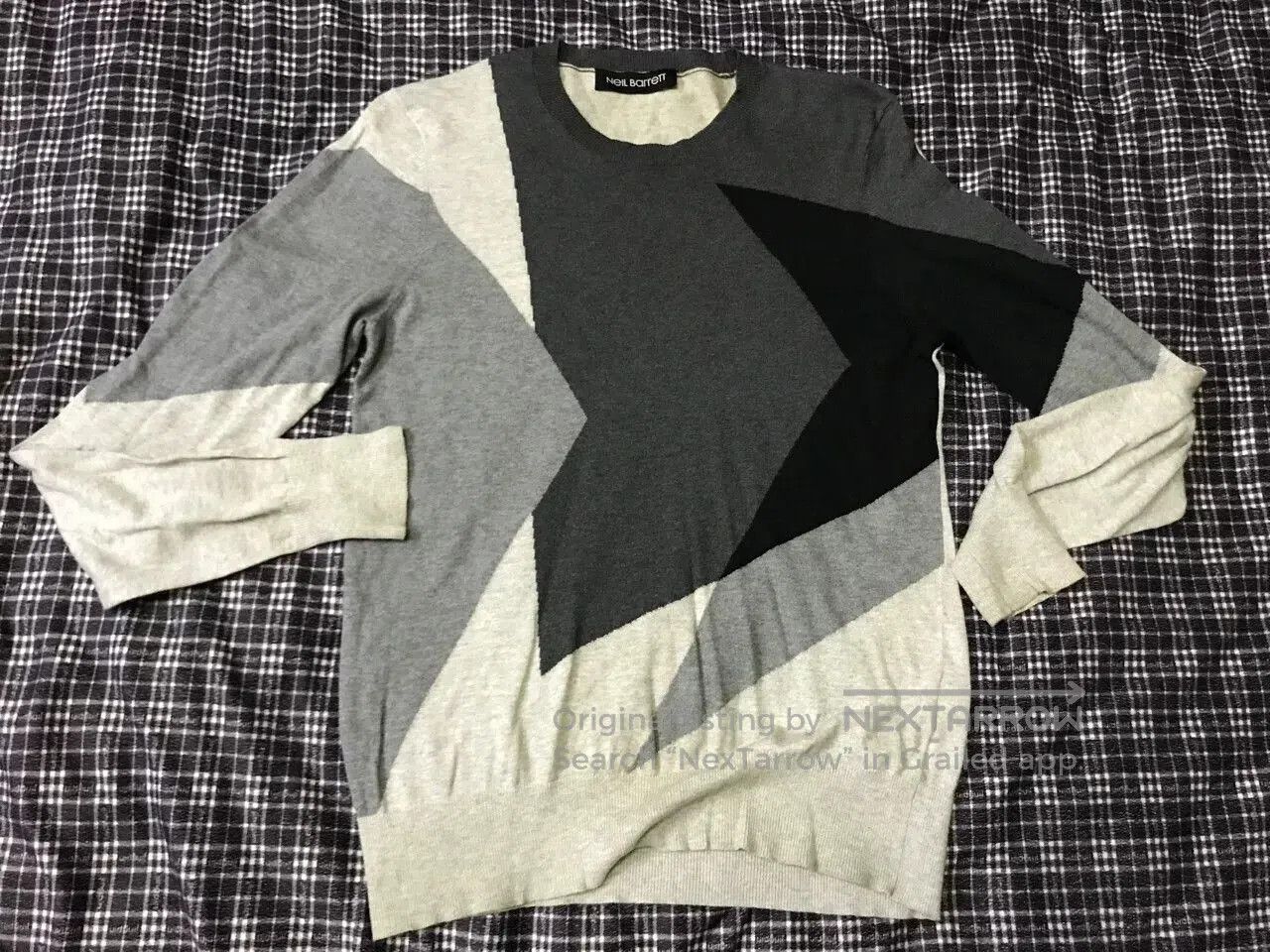 Neil Barrett Neil Barrett Knit Spliced Sweater. Size US M / EU 48-50 / 2 - 1 Thumbnail