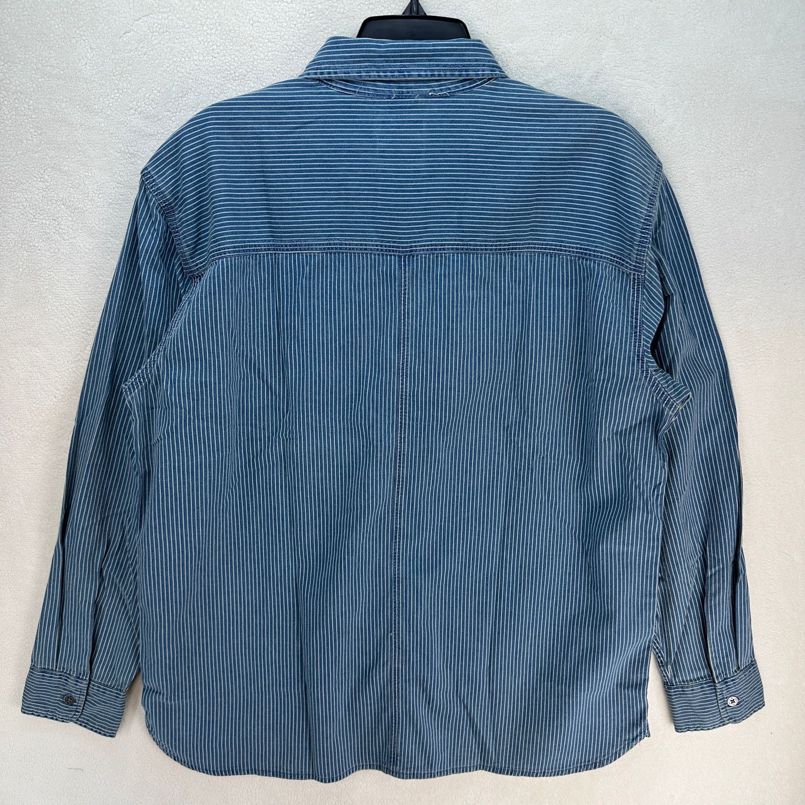 Levi's LEVI'S MEN'S XXLARGE AUBURN INDOGO STRIPE CHAMBRAY WORKER Size US XXL / EU 58 / 5 - 4 Thumbnail