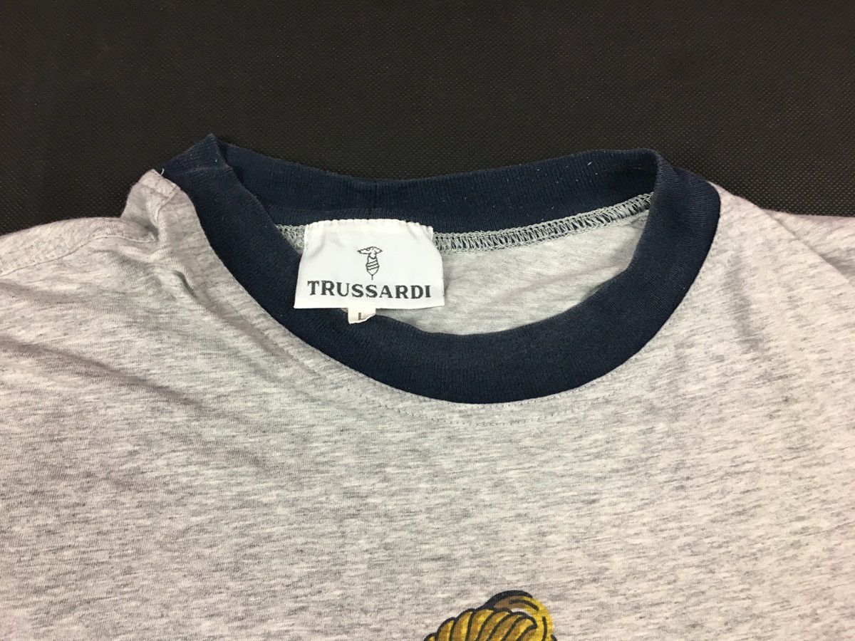 Trussardi × Vintage Vintage 90s Trussardi Big Anchor Logo Printed Tee Size US L / EU 52-54 / 3 - 7 Thumbnail