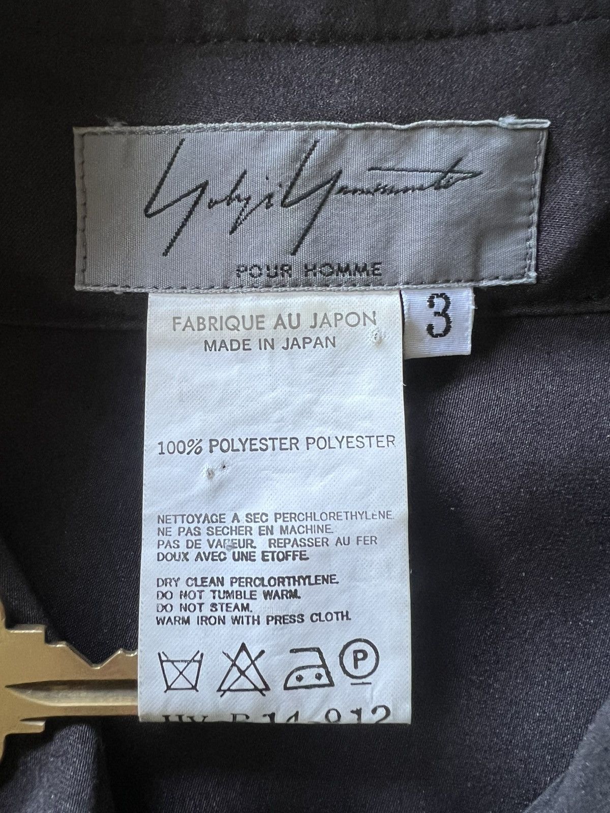 Yohji Yamamoto Yohji Yamamoto Pour Homme AW01 Black Concertina Button Up Size US L / EU 52-54 / 3 - 5 Thumbnail