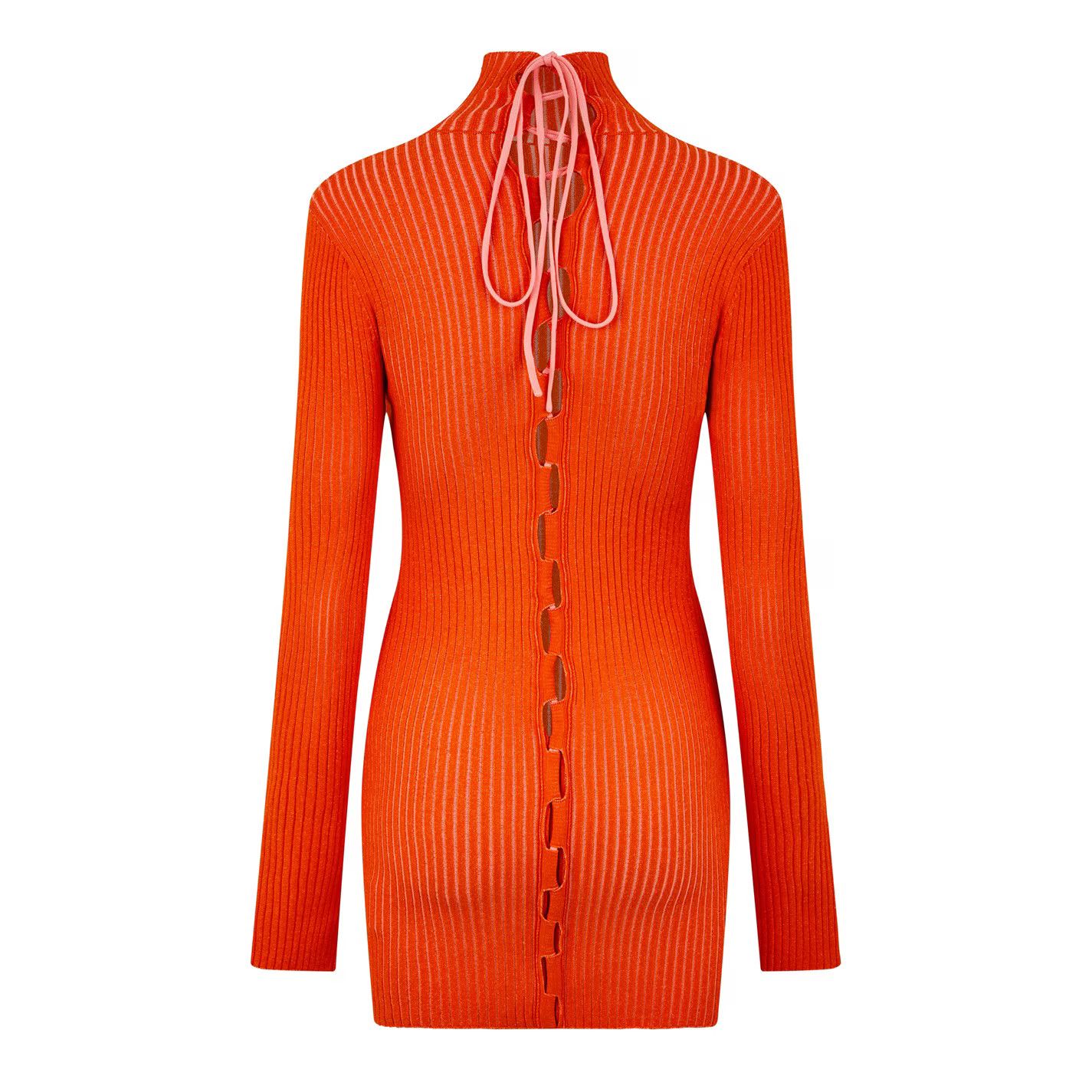 Off-White o1y1125 Mini Dress in Orange Size S / US 4 / IT 40 - 2 Thumbnail