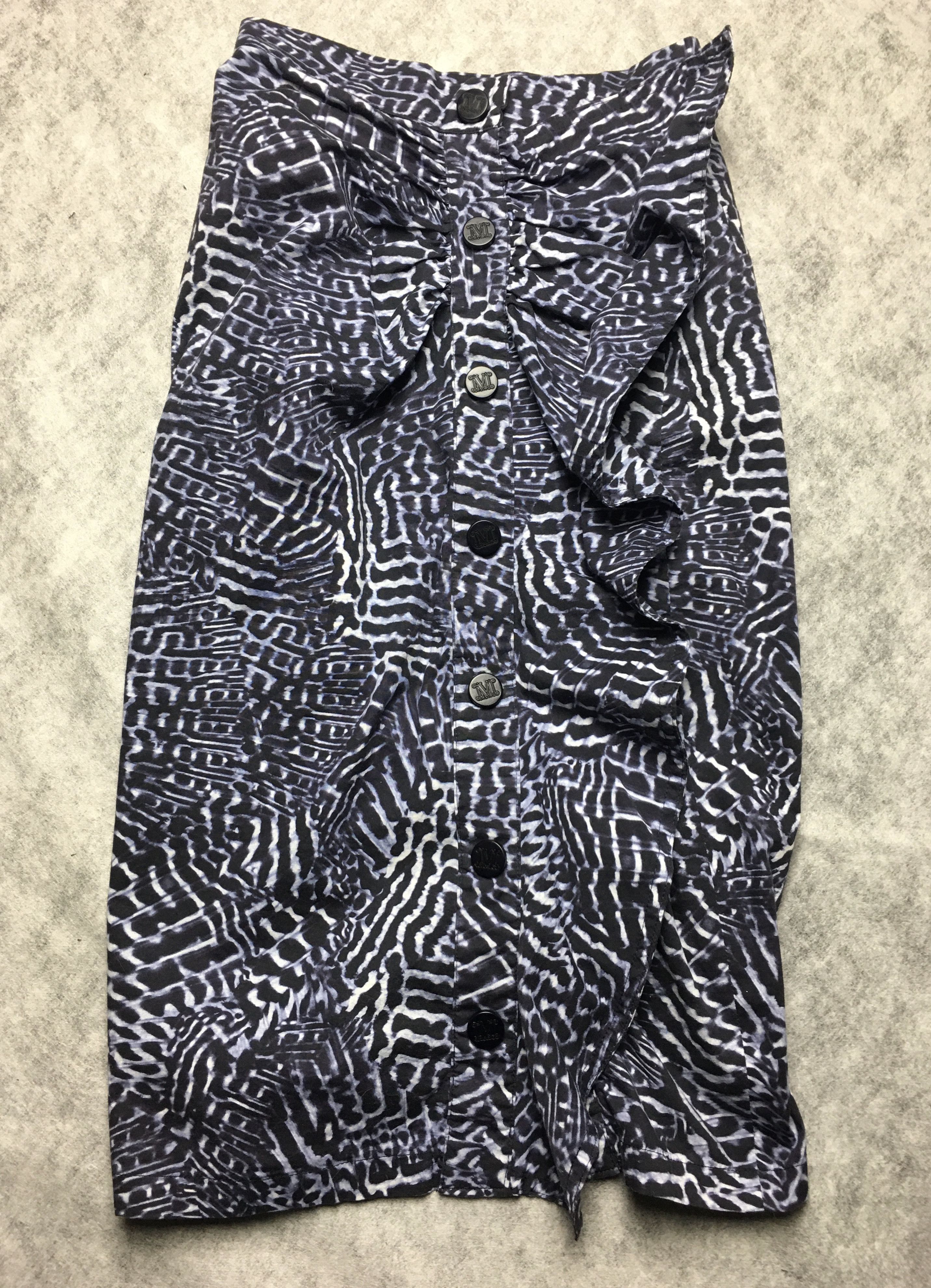 Max Mara Max Mara Patterned Button-Down Cotton Skirt US 2 IT 36 Size 26" / US 2 / IT 38 - 6 Thumbnail