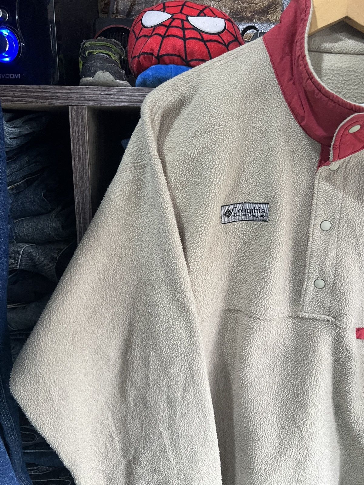 Columbia 🔥Vintage Columbia Half Button Fleece Jacket Size US L / EU 52-54 / 3 - 4 Thumbnail