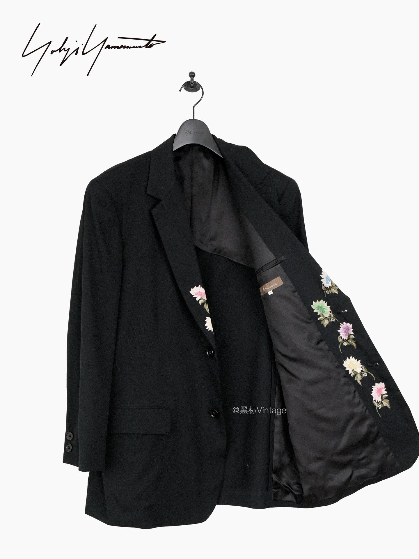 Yohji Yamamoto Yohji Yamamoto yohji 08AW Floral Hand-Embroidered Suit Size US L / EU 52-54 / 3 - 1 Thumbnail