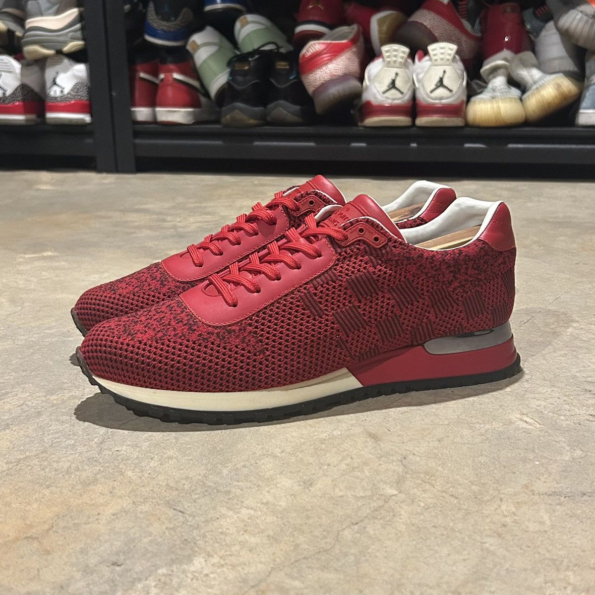 Designer × Louis Vuitton Louis Vuitton Run Away Damier Calfskin Fabric Sneakers US 9 Size US 9 / EU 42 - 1 Thumbnail