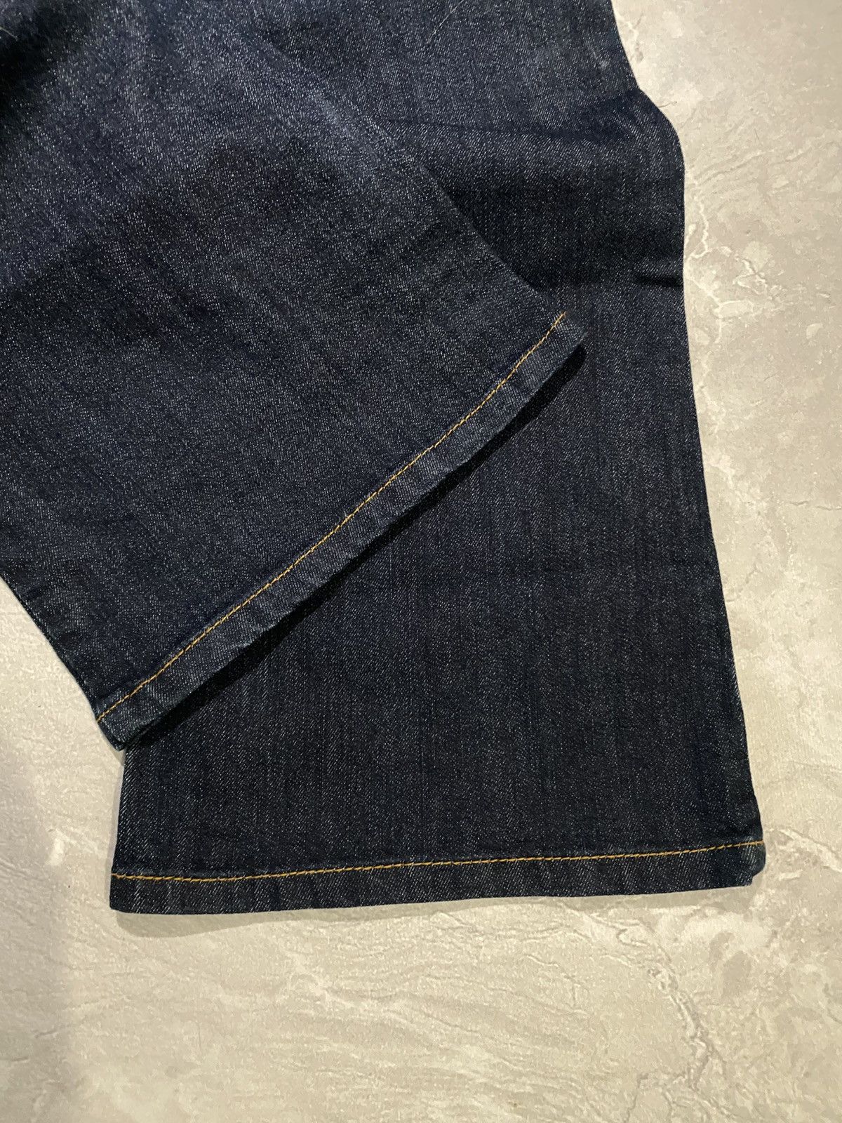 Vintage Underground Washed Flared Denim Uneven Fade Raw Look Size US 31 - 7 Thumbnail