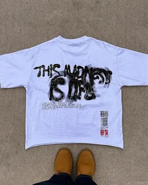 VIBE Messy Graphic This Madness is Life Printed Tshirt Size US M / EU 48-50 / 2 - 2 Thumbnail