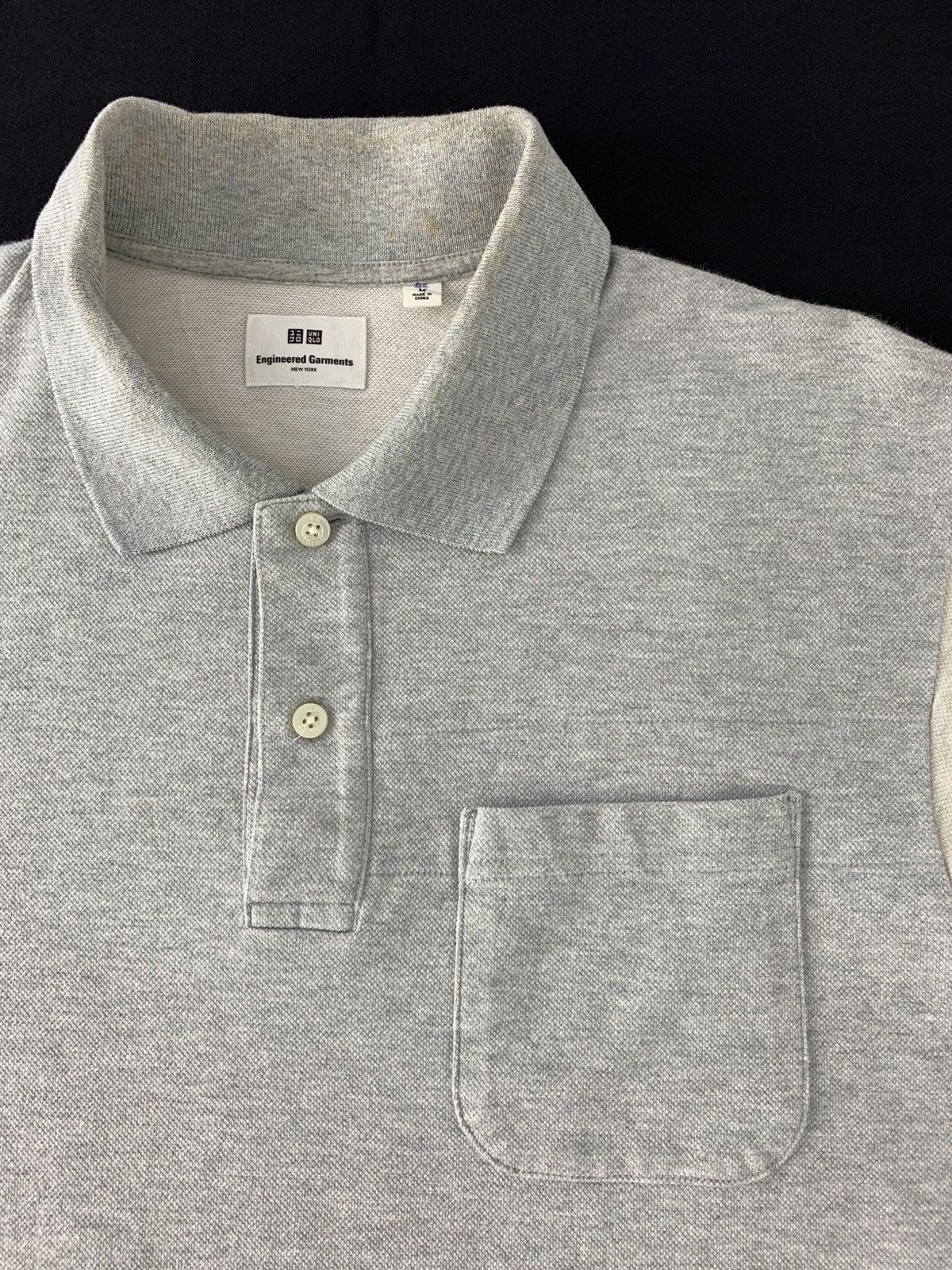 Engineered Garments Engineering Garment 2 Tone Plain Single Pocket Polo Tee Size US L / EU 52-54 / 3 - 4 Thumbnail