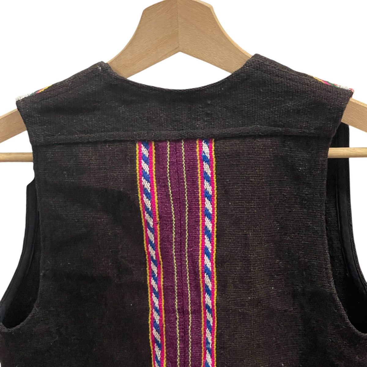 Vintage Vintage Tela Embroidered Handmade Ethnic Tribal Wool Vest Size US XS / EU 42 / 0 - 13 Thumbnail
