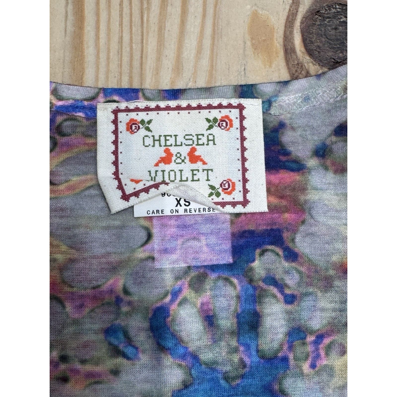 Chelsea Soccer Chelsea & Violet Top XS Floral Sleeveless Print Tank Size XS / US 0-2 / IT 36-38 - 7 Thumbnail